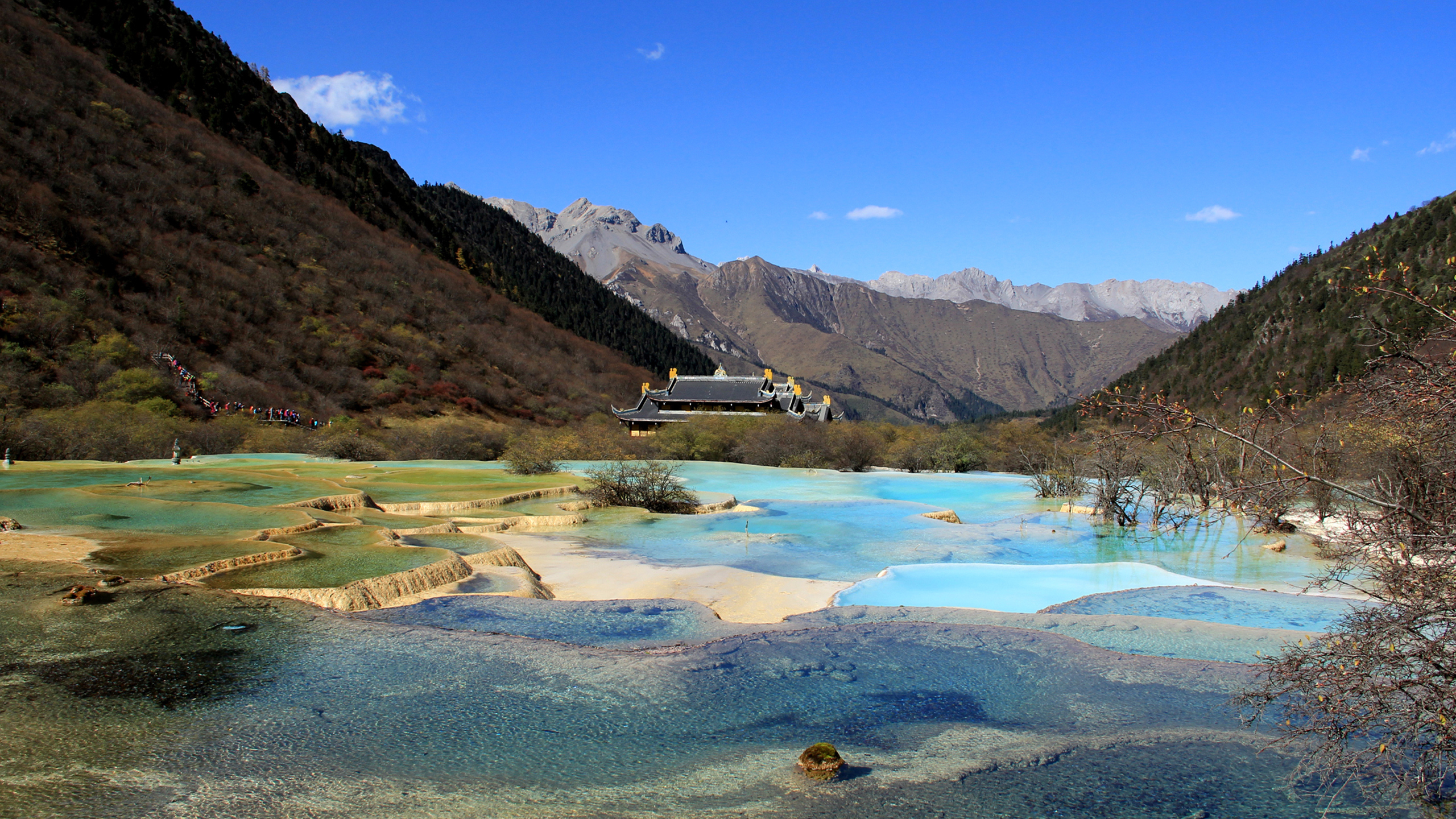 风景 2K 旅游胜地 九寨沟