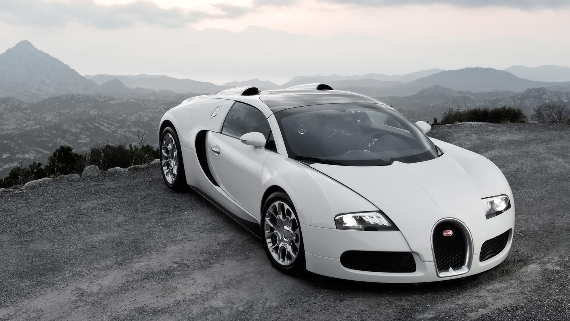 布加迪 威龙 白色跑车