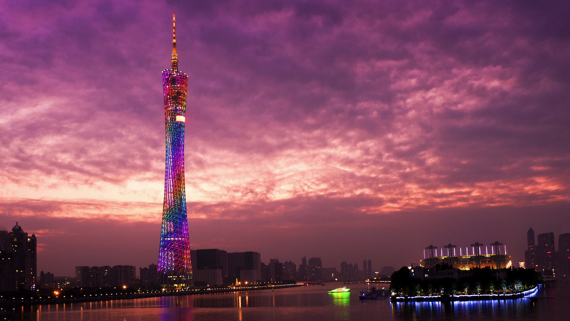 城市夜景 绚烂 美丽