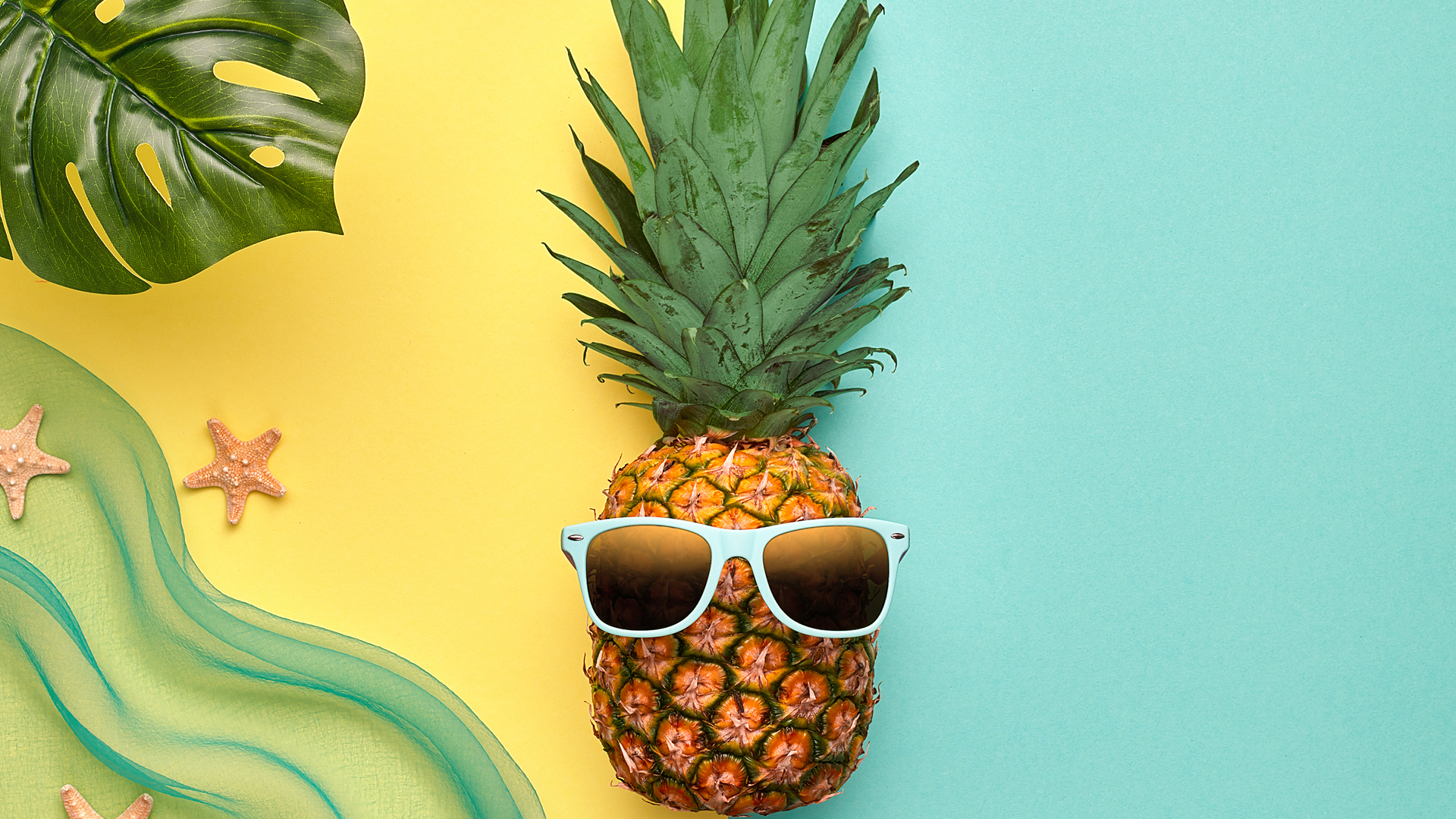 小清新 动感水果 菠萝