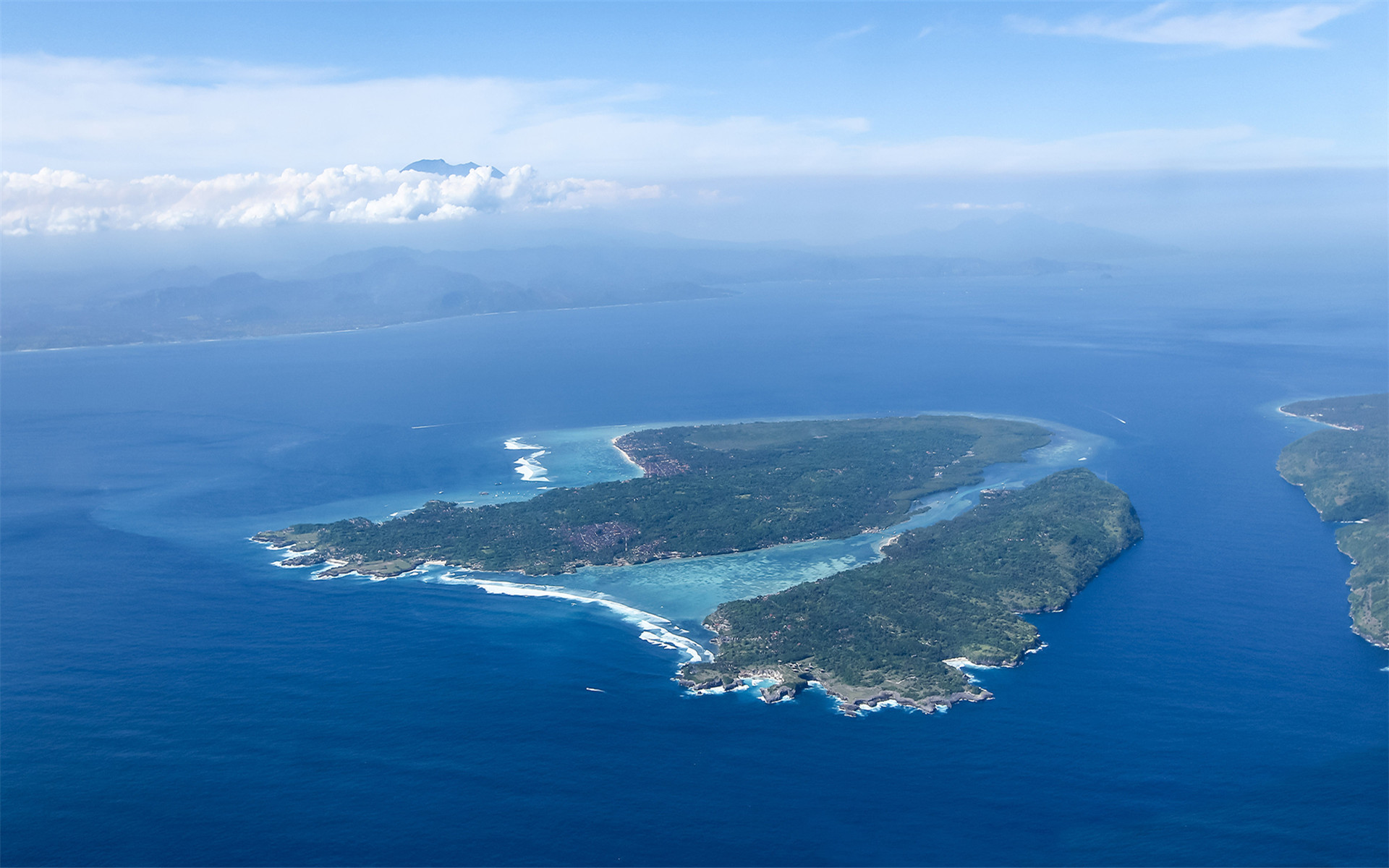 风景 海洋天堂 航拍 岛屿 大海 碧海蓝天