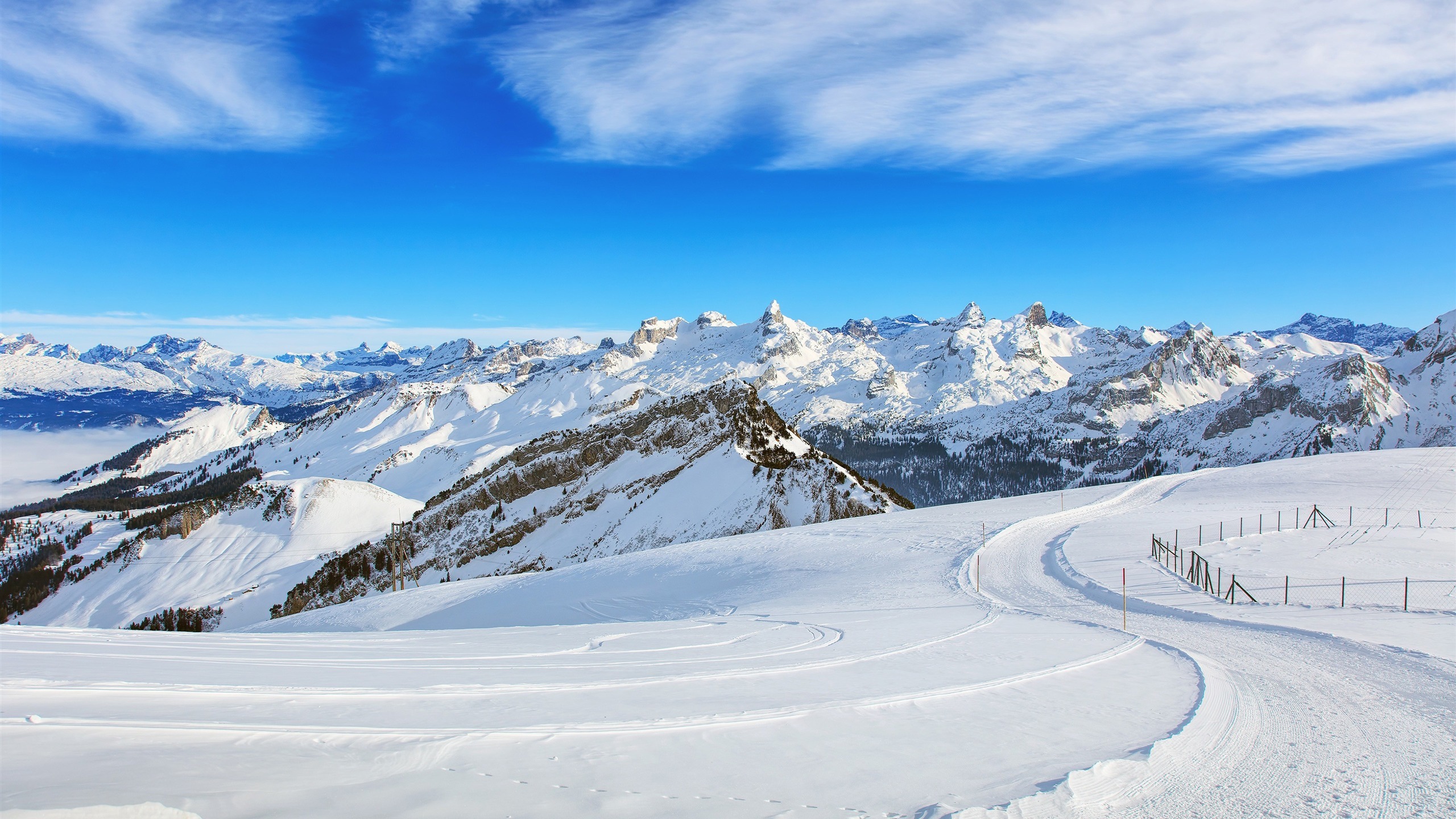风景 冰天雪地 雪景