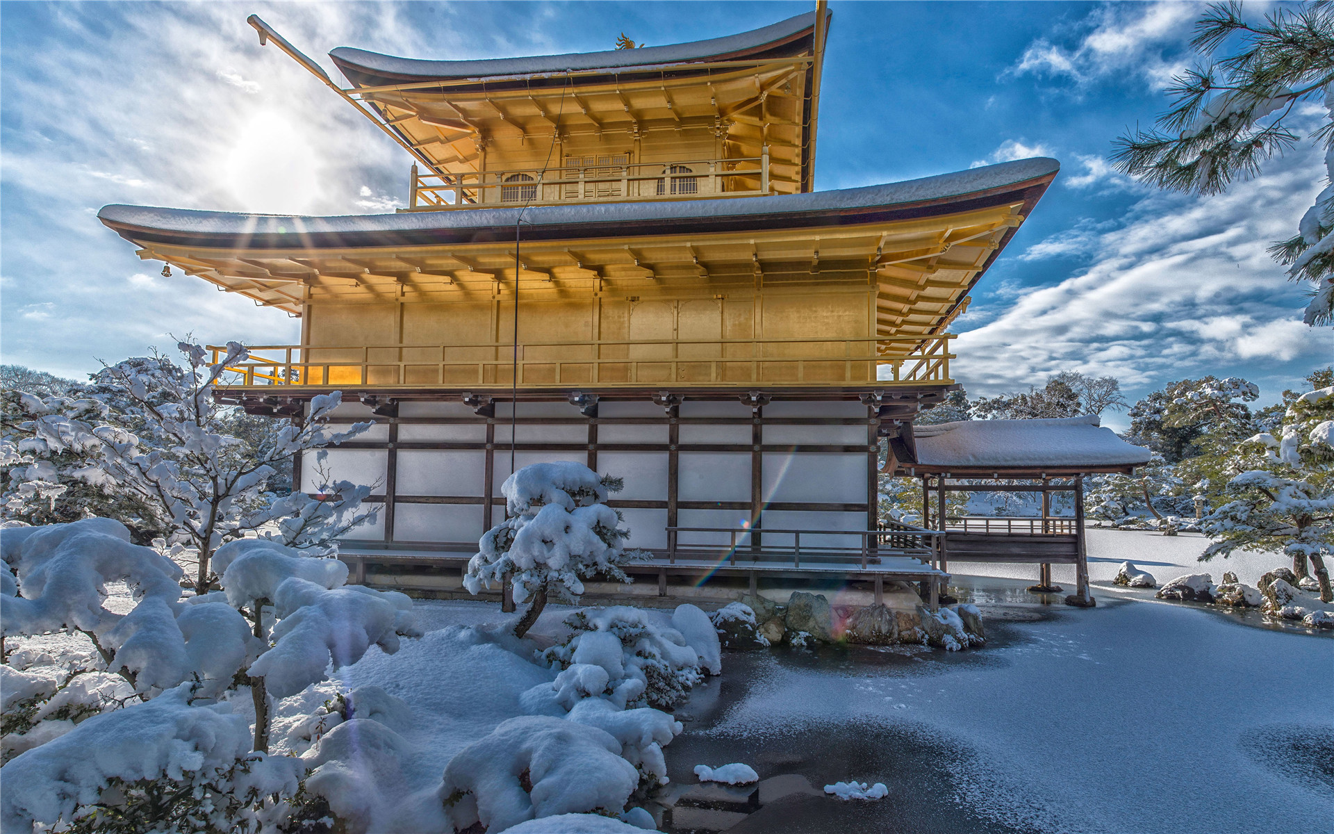 冰天雪地  冬季  唯美  雪景  日本雪景