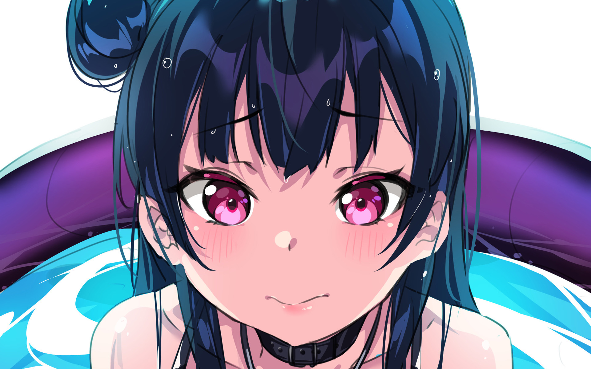 二次元手绘卡通  美女