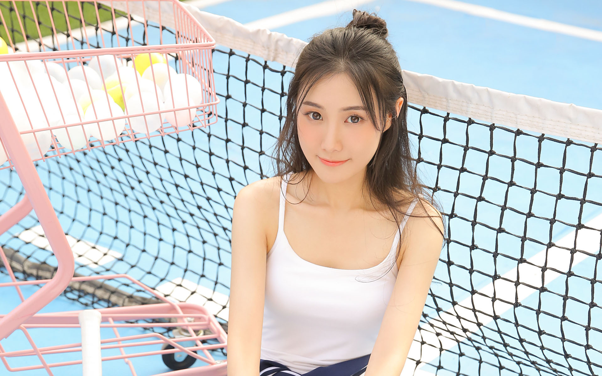 清纯  运动服美少女  氧气  清新  阳光