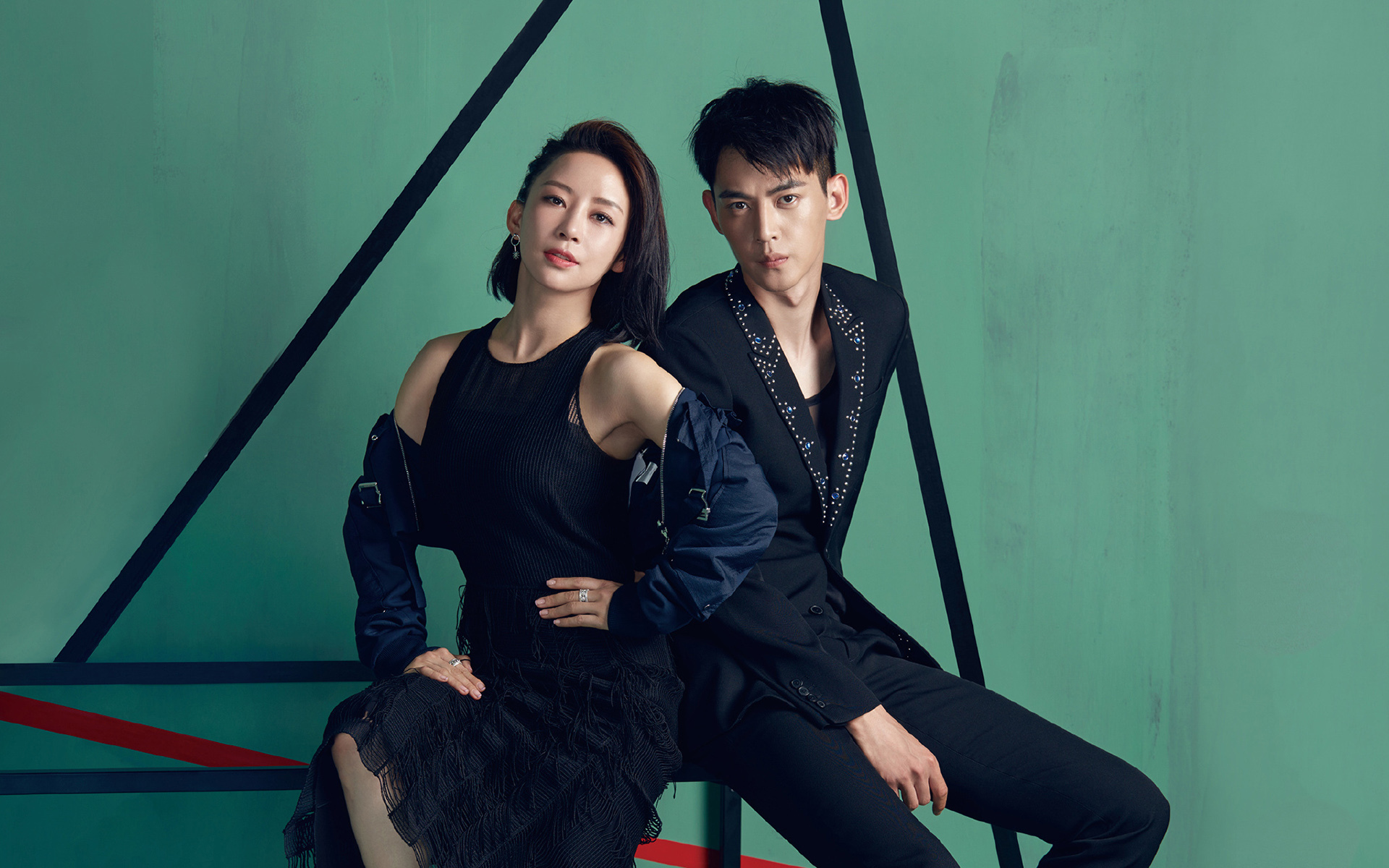 非凡搭档   真人秀 唐晓天 潘晓婷  写真  明星