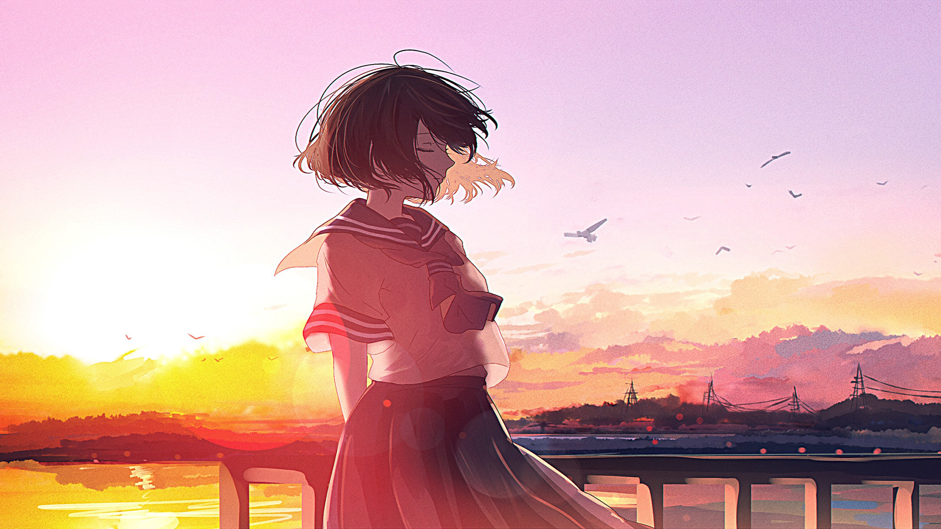 动漫  同人手绘 美女   二次元