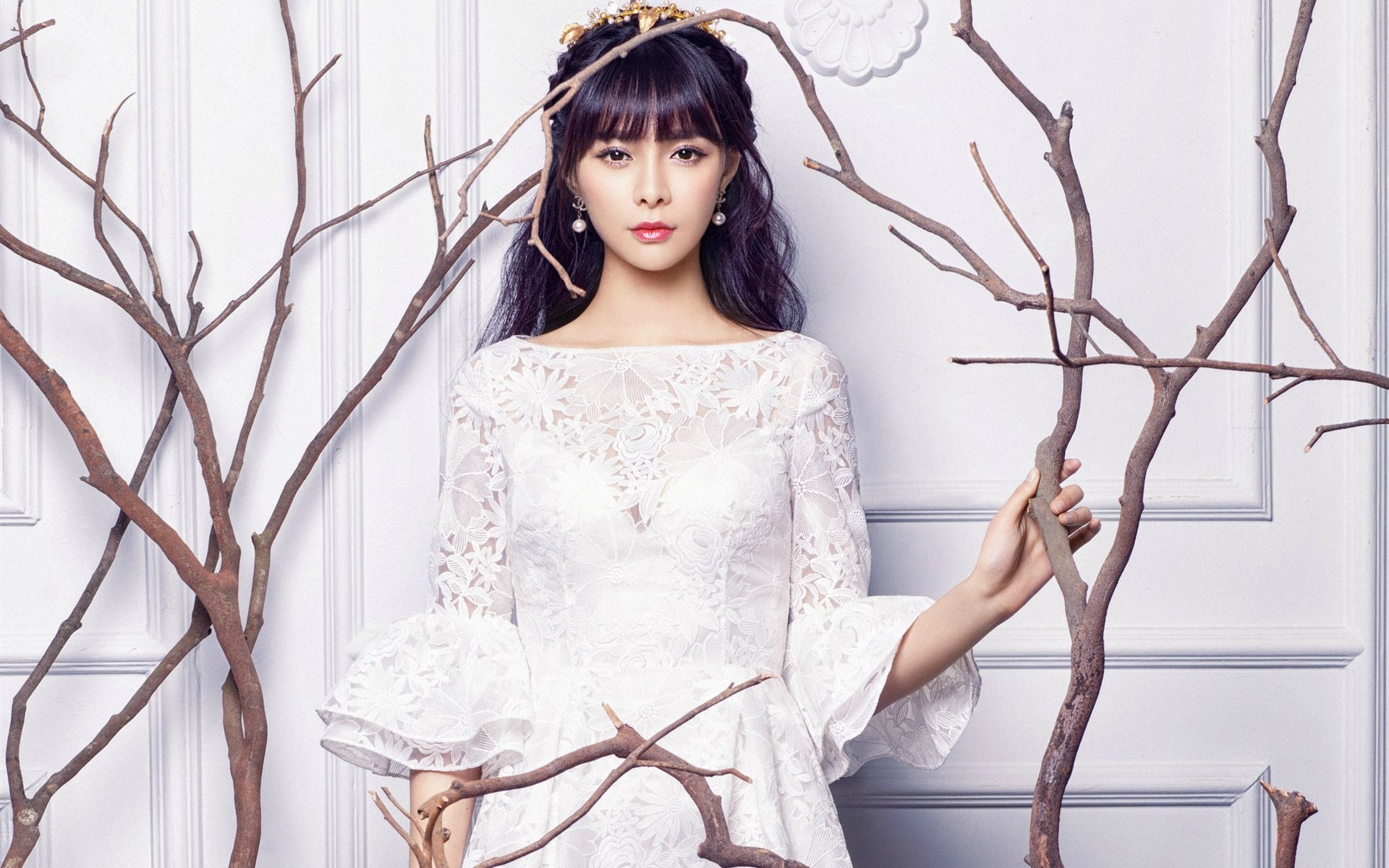 沈梦辰 美女 明星 主持人 宽屏