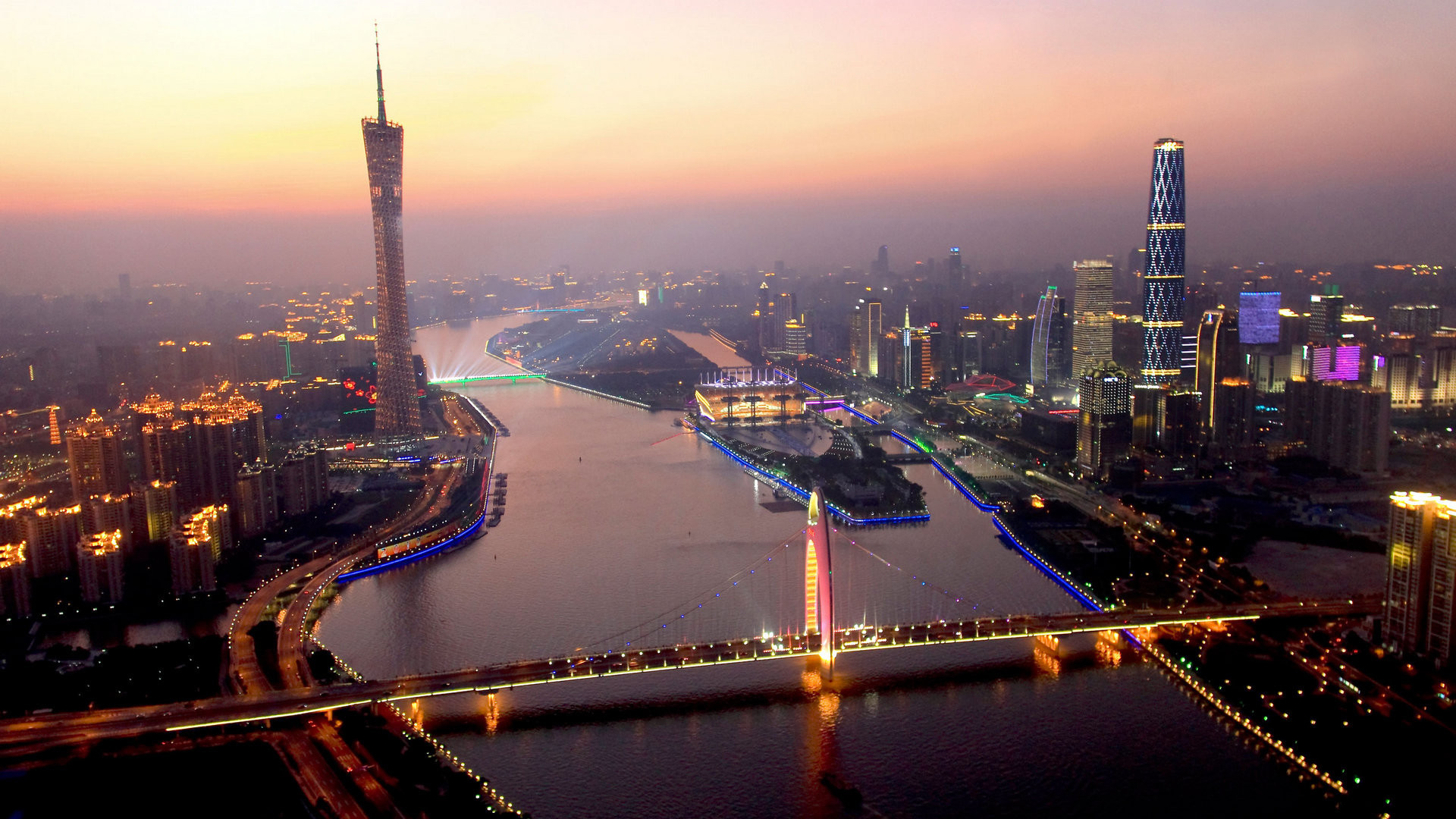 城市夜景 灯光 绚烂