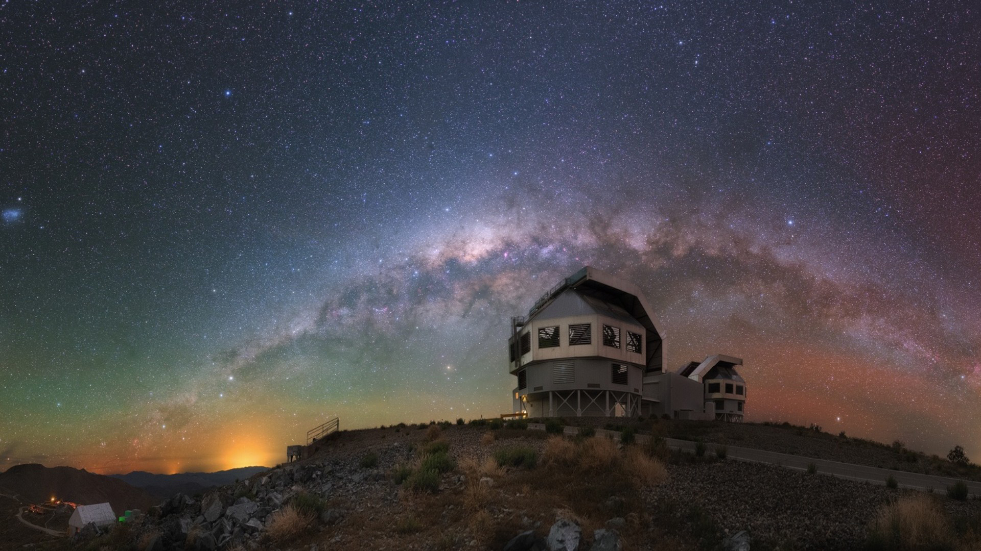 风景 星空 夜空 建筑 奇幻梦境