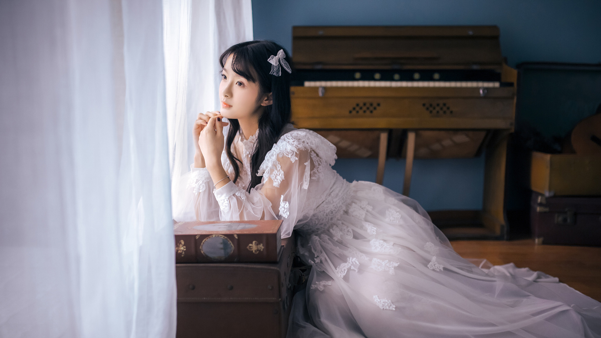 清纯 唯美 长裙