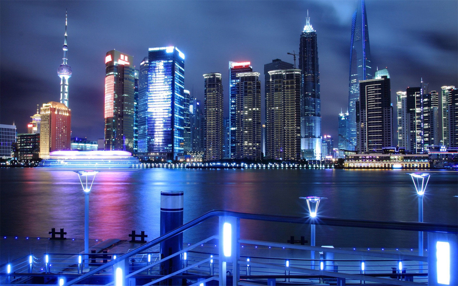 风景 夜景 上海