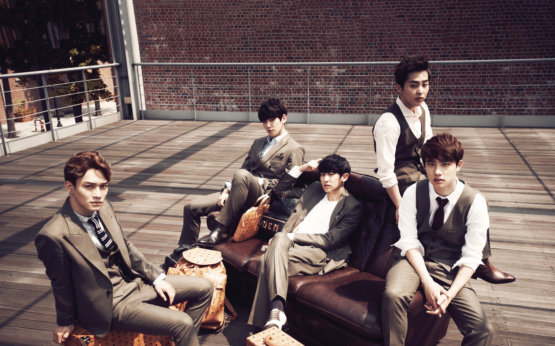 EXO 明星 帅哥 宽屏