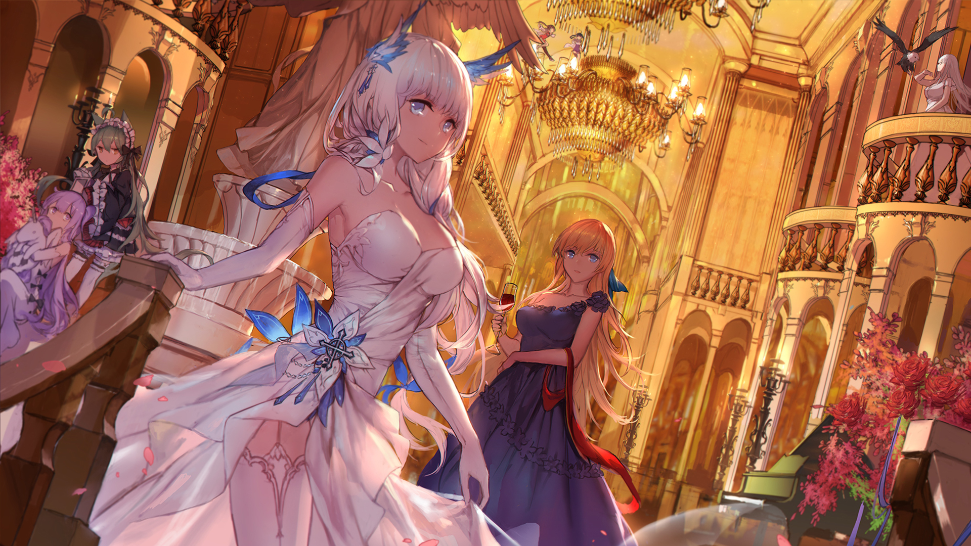 卡通人物 婚纱 高贵 贵族 公主