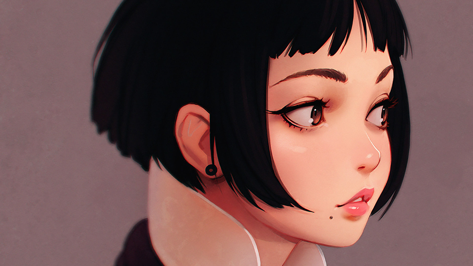 卡通 手绘  少女