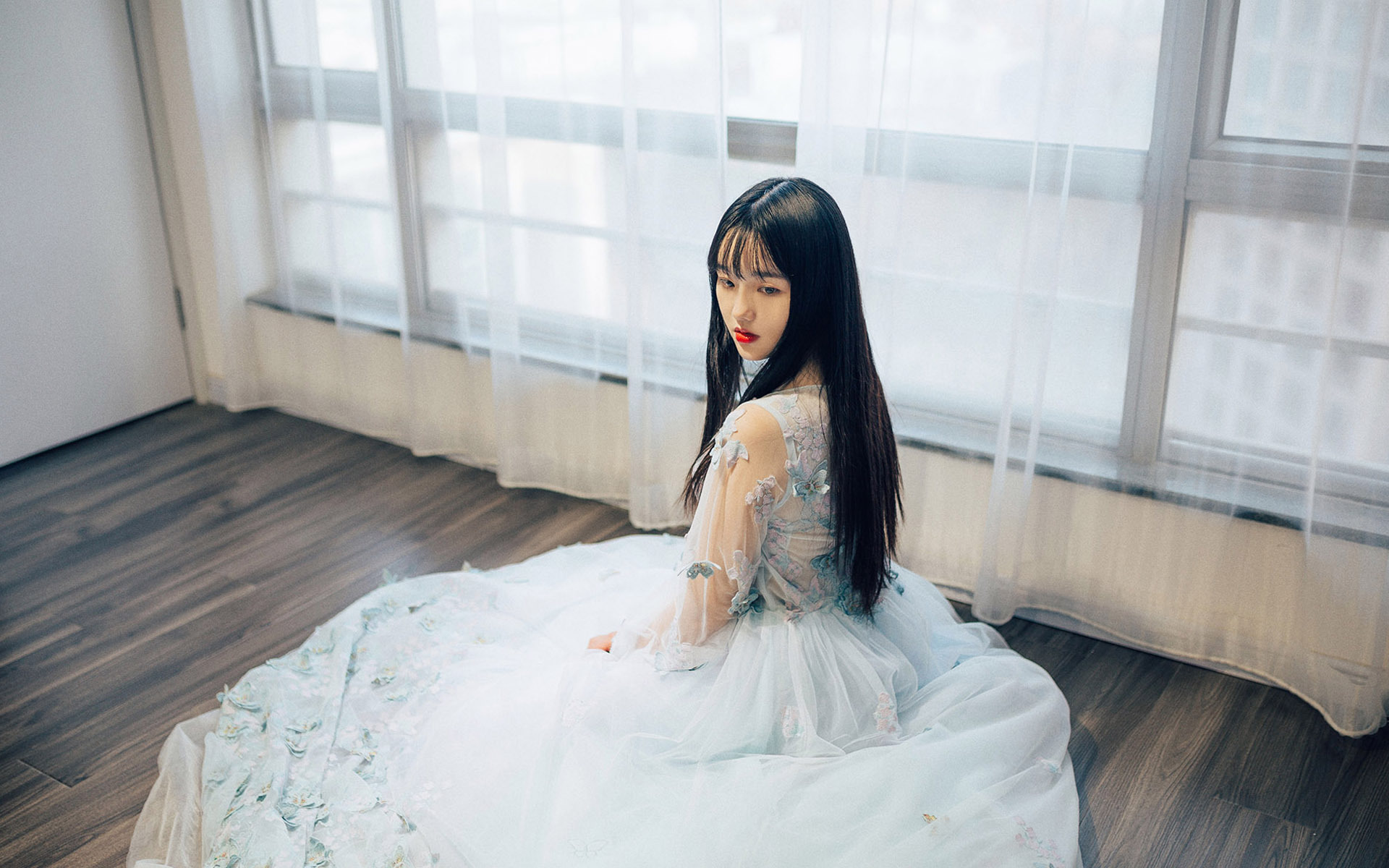 清纯 气质 长裙 唯美