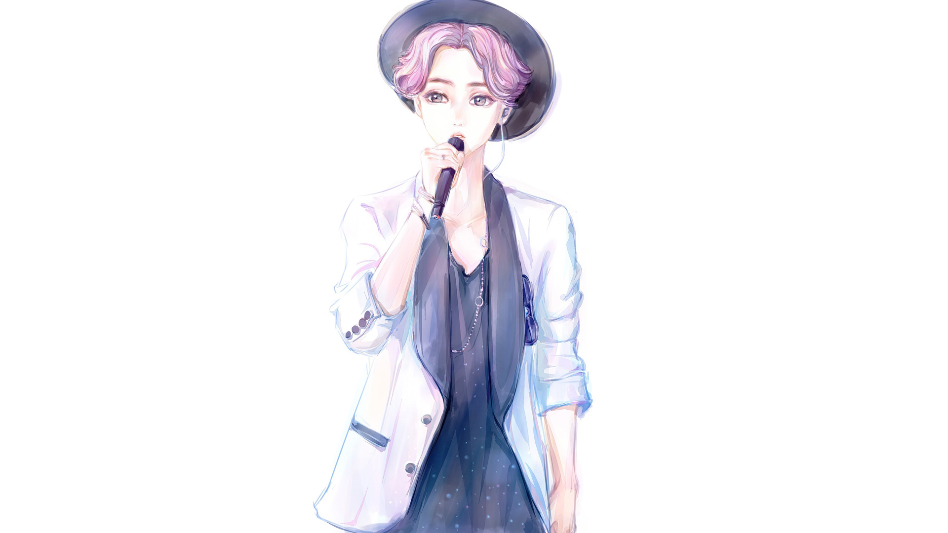 鹿晗 手绘 卡通