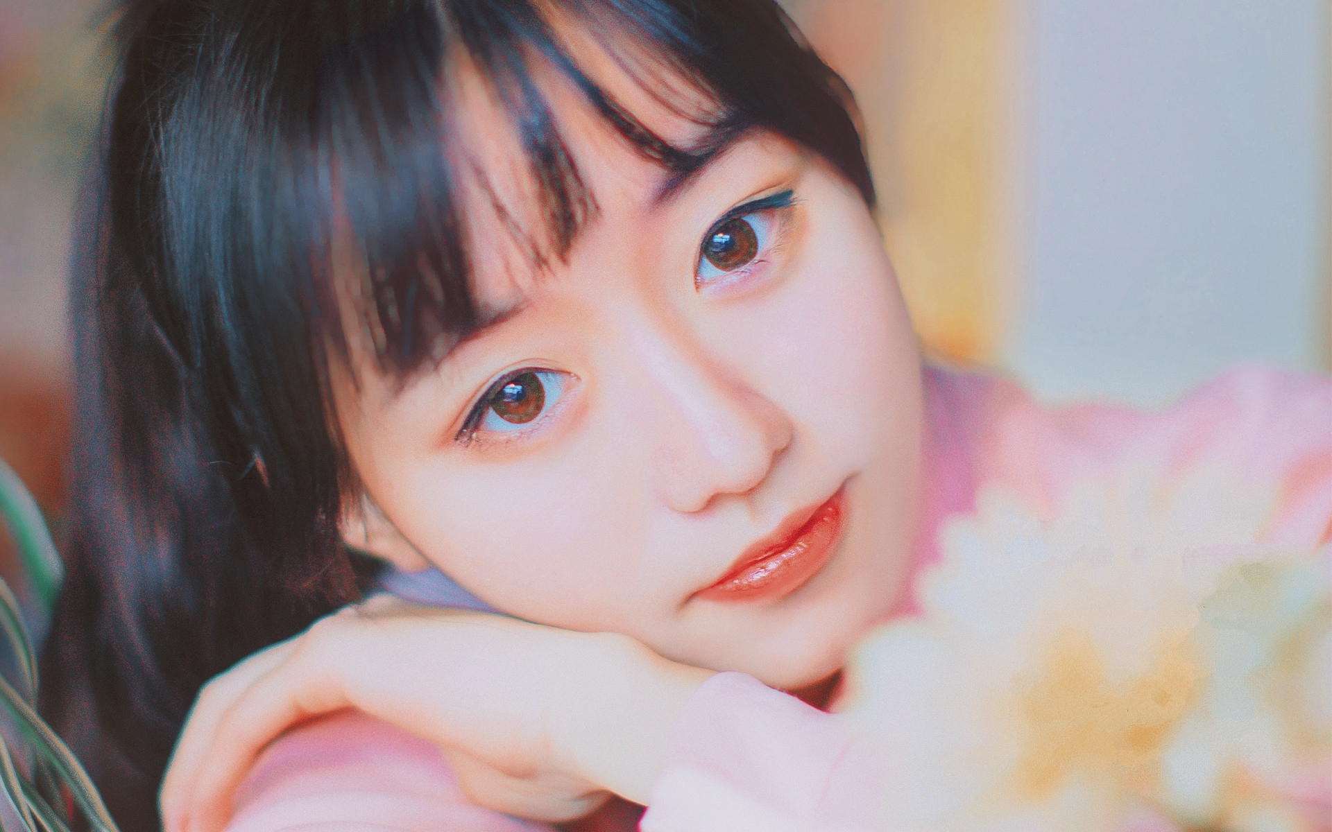 清纯 唯美 日系 马尾