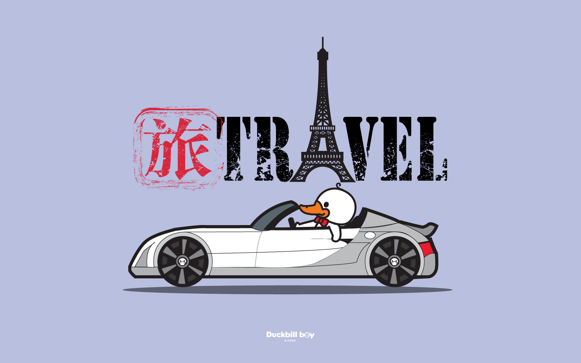 卡通 鸭嘴兽男孩