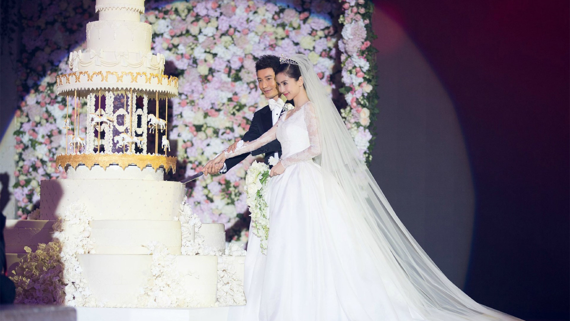 黄晓明 baby 婚礼 蛋糕