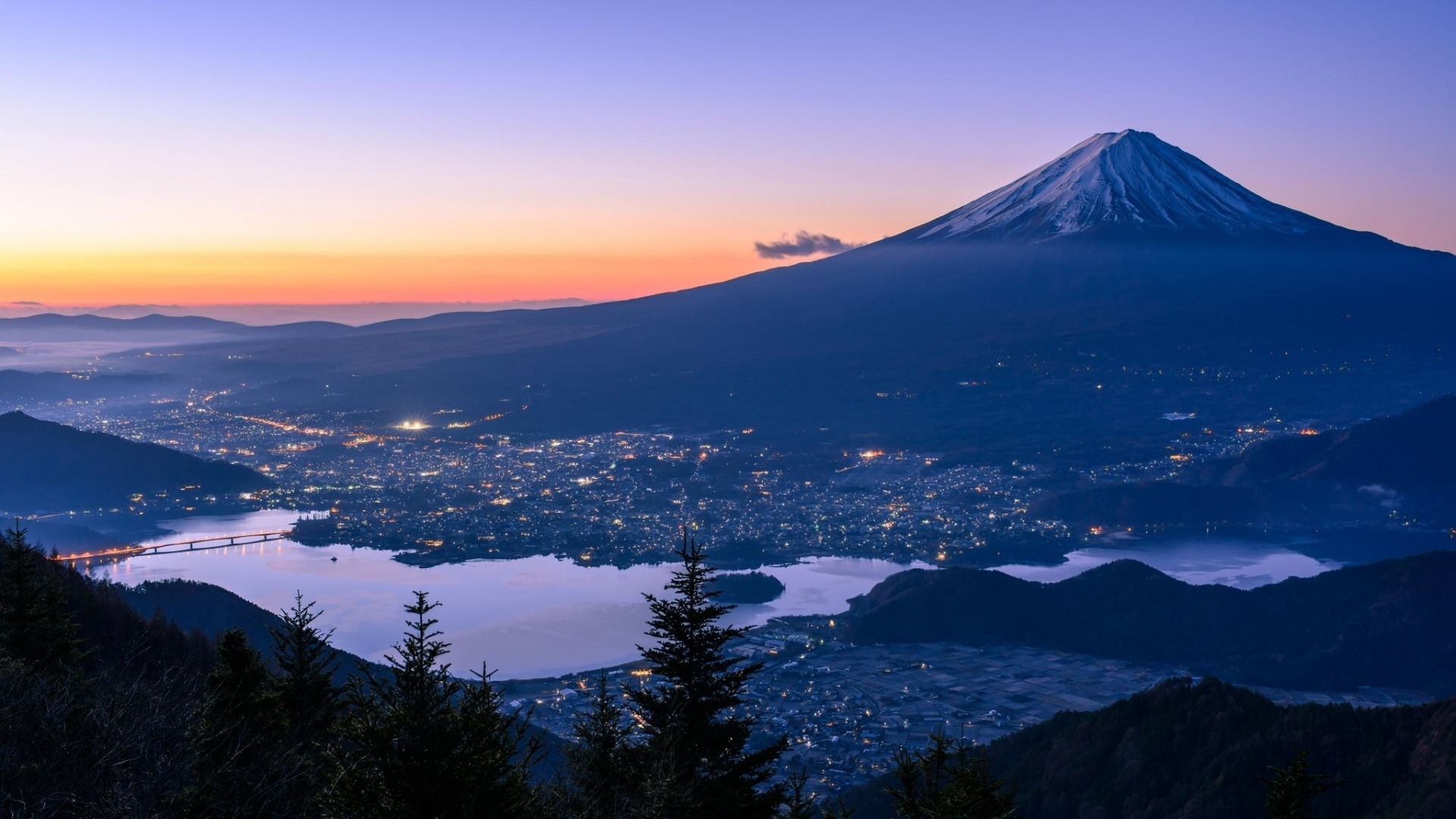风景 旅游胜地 富士山