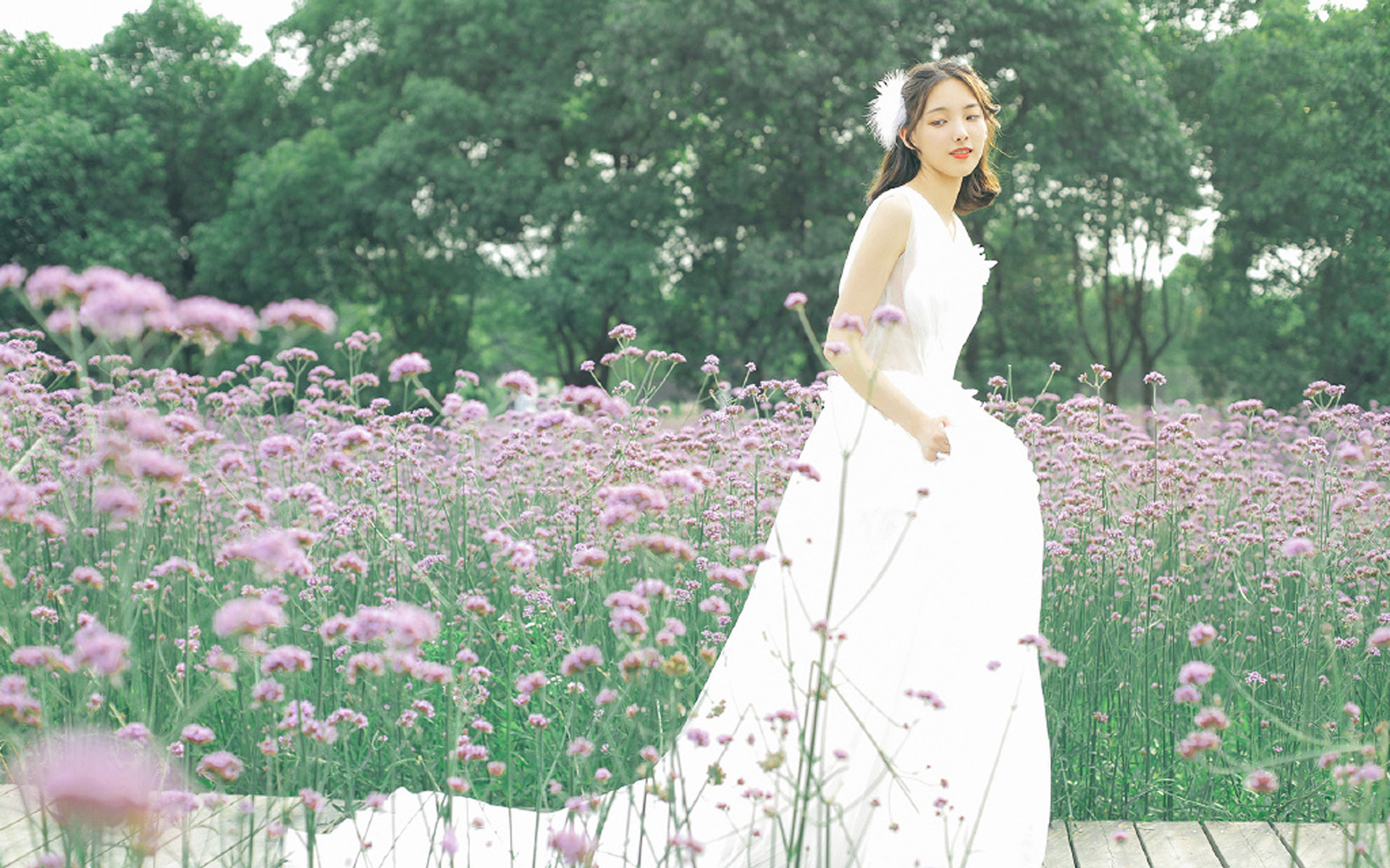 清纯  婚纱美女写真