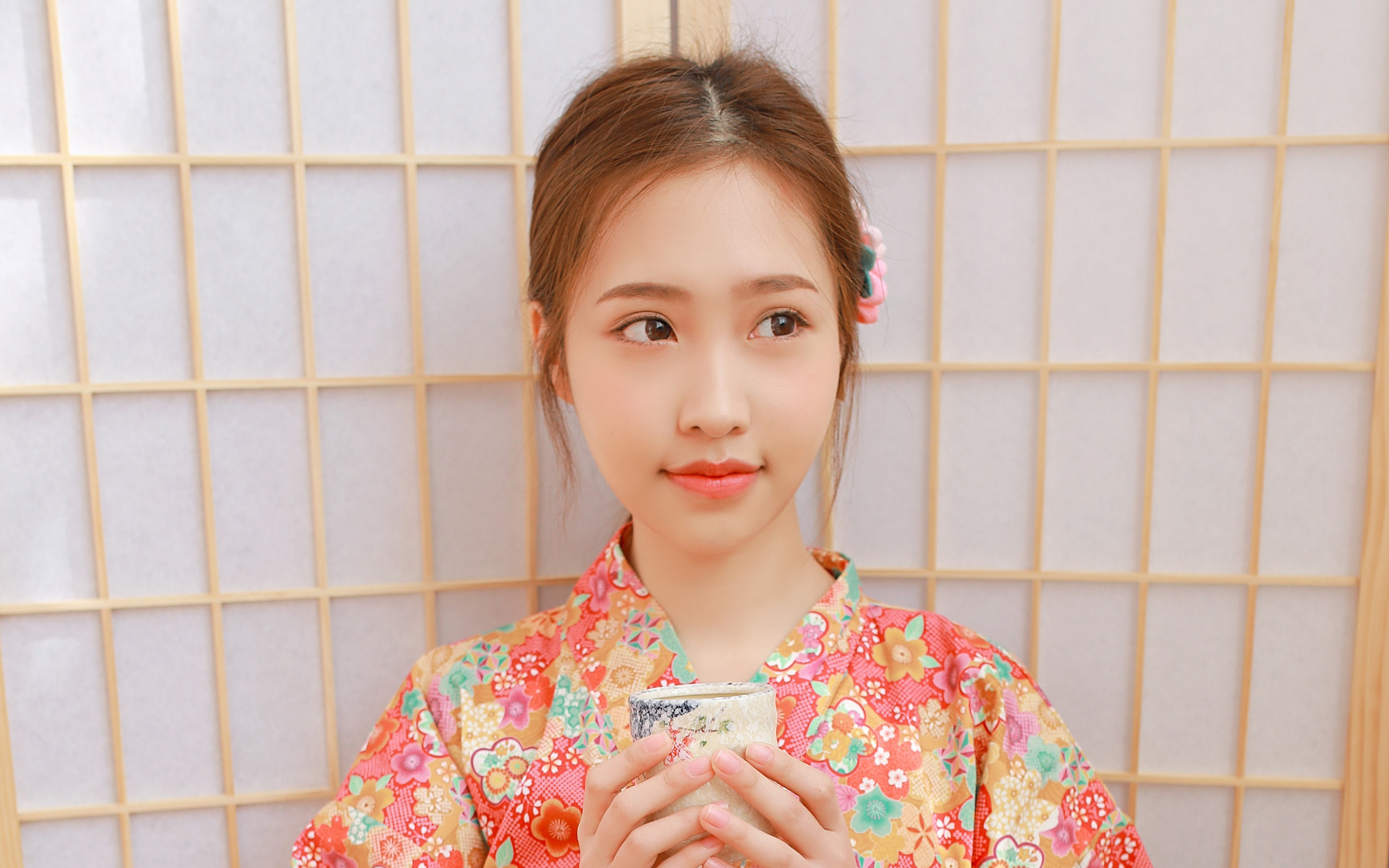 美女 文艺古风 和服