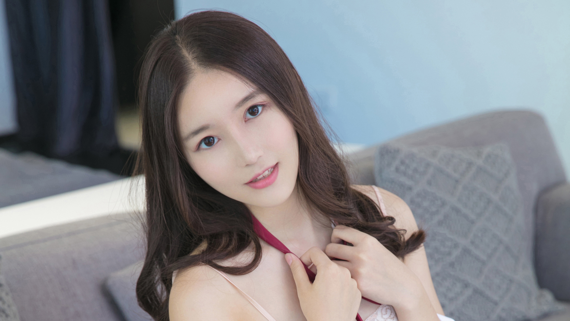 清纯 长发 美丽 女朋友