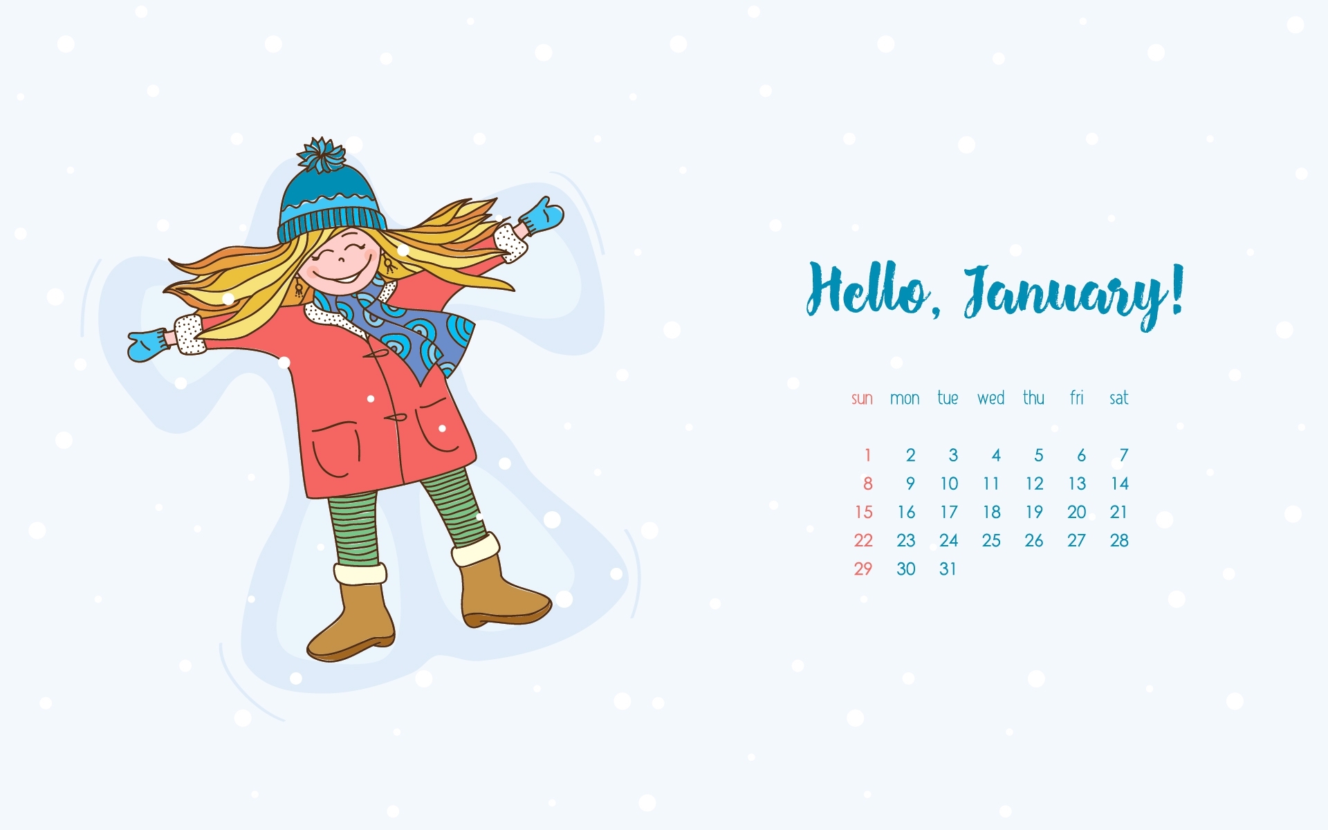 2017年1月 小女孩 雪地