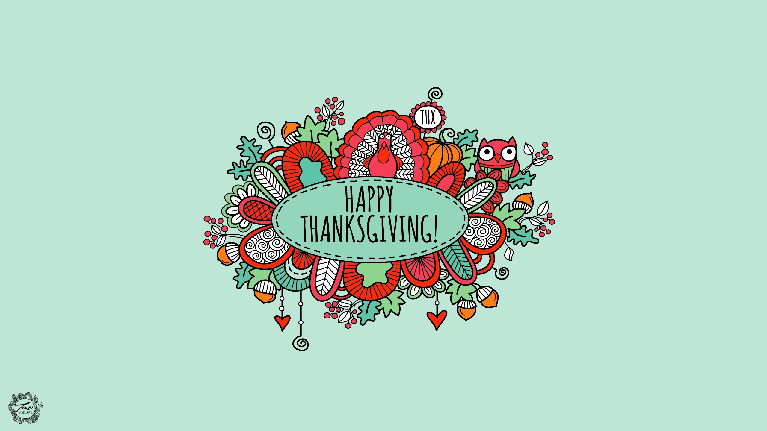 感恩节 火鸡 卡通