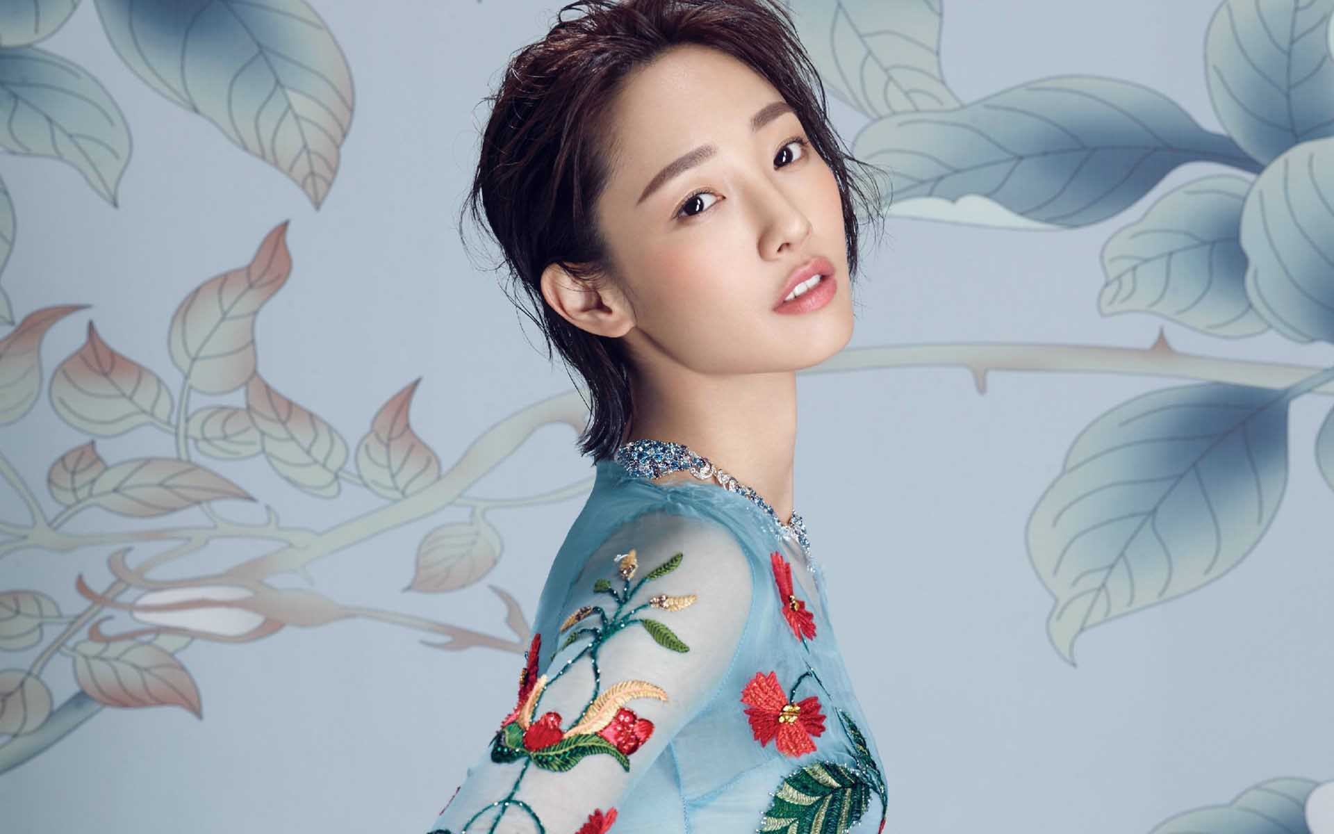 白百合 演员 甜蜜可爱 气质美女 明星