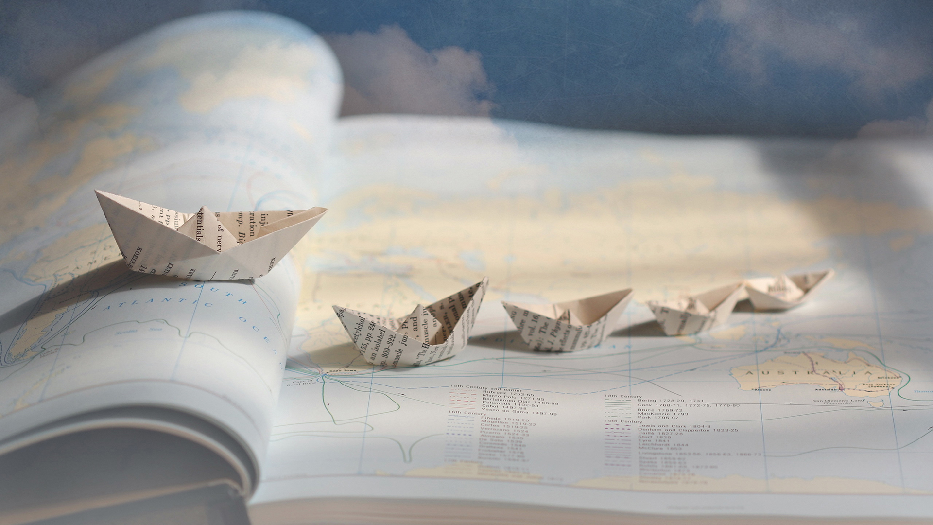 小清新 静物写真 折纸船