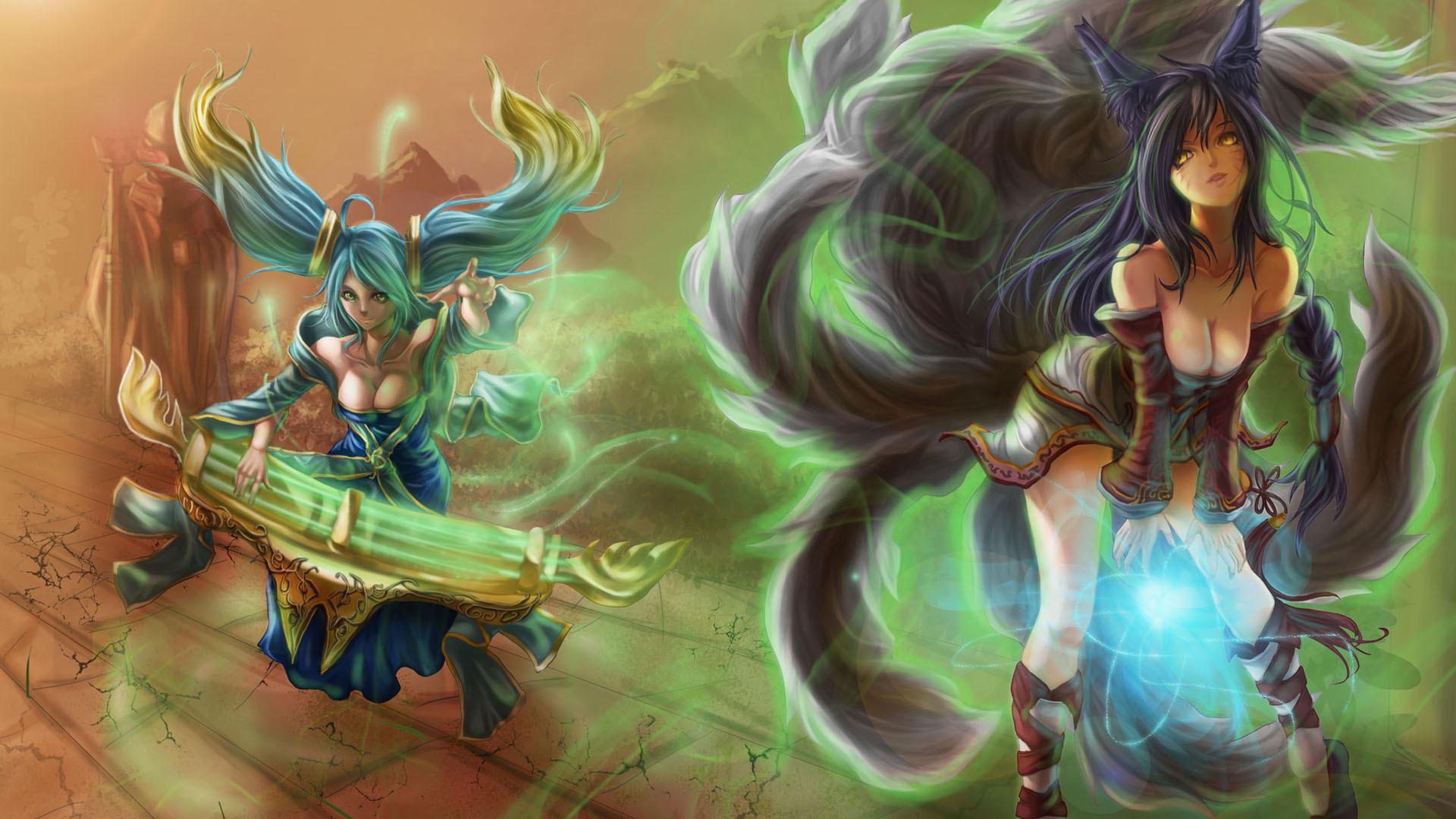 游戏 英雄联盟 LOL 琴瑟仙女 九尾妖狐