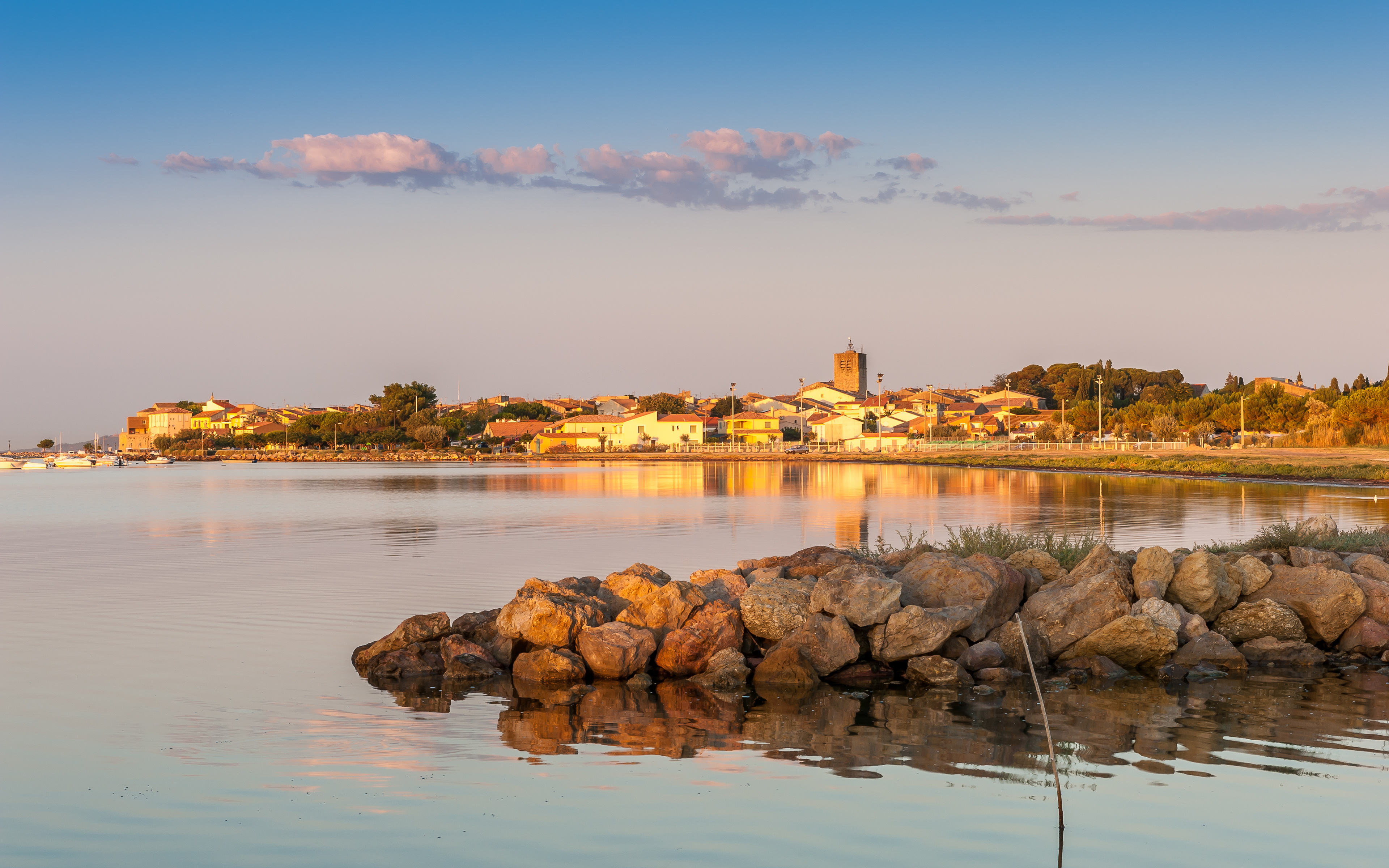 自然风光 湖水 黄昏