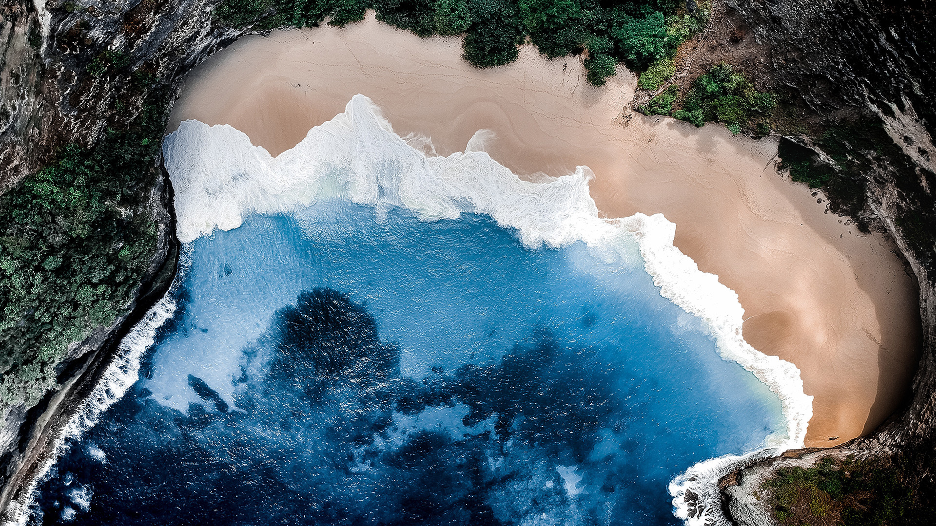 风景 海洋天堂 大海 沙滩 航拍 海浪