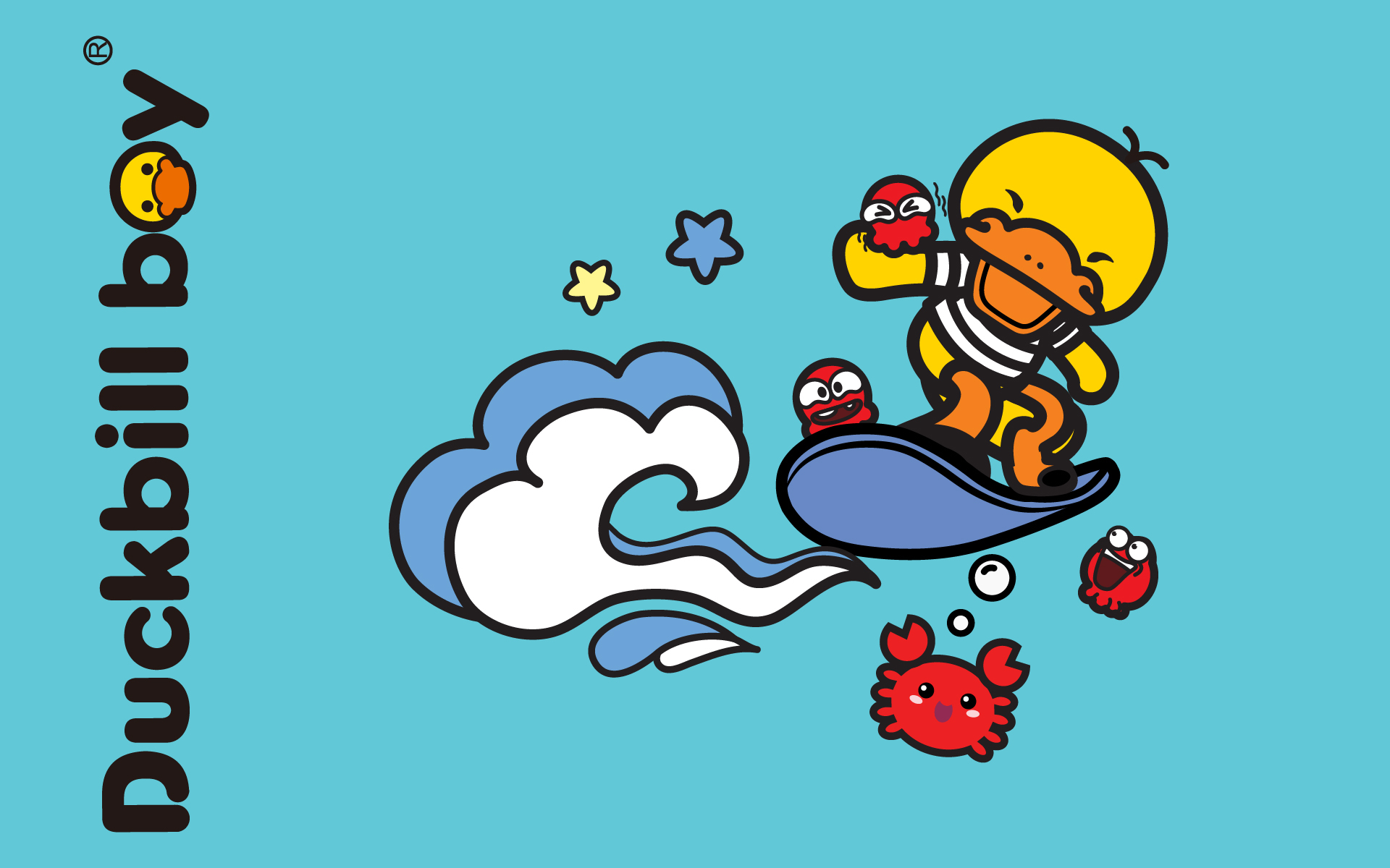 卡通 鸭嘴兽男孩