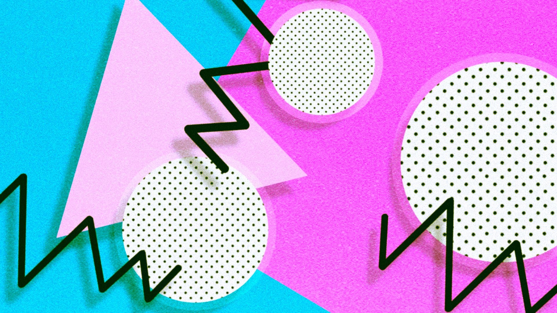 炫酷时尚 色彩 形状 三角形 正方形 线条