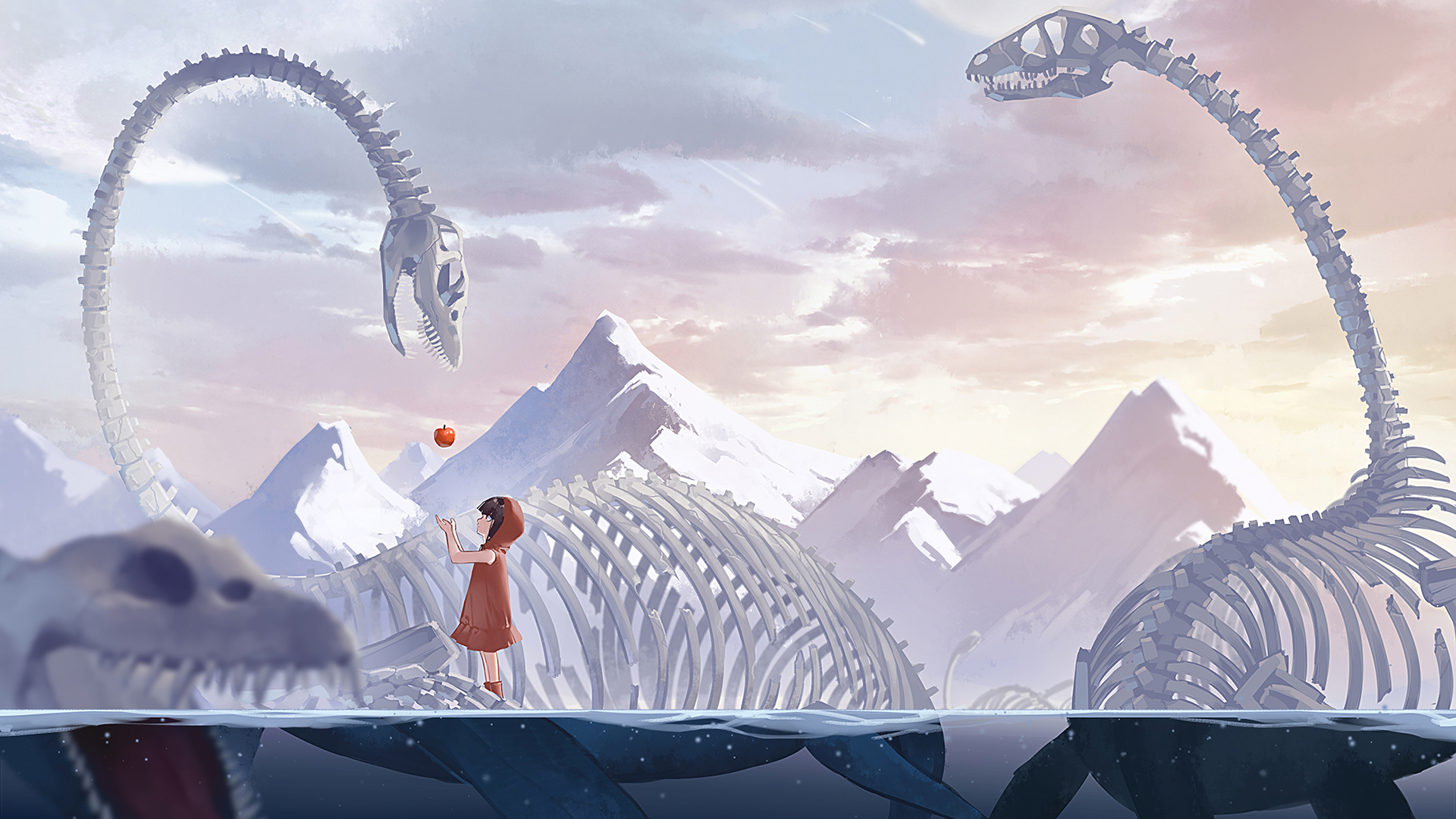 动漫 少女 恐龙