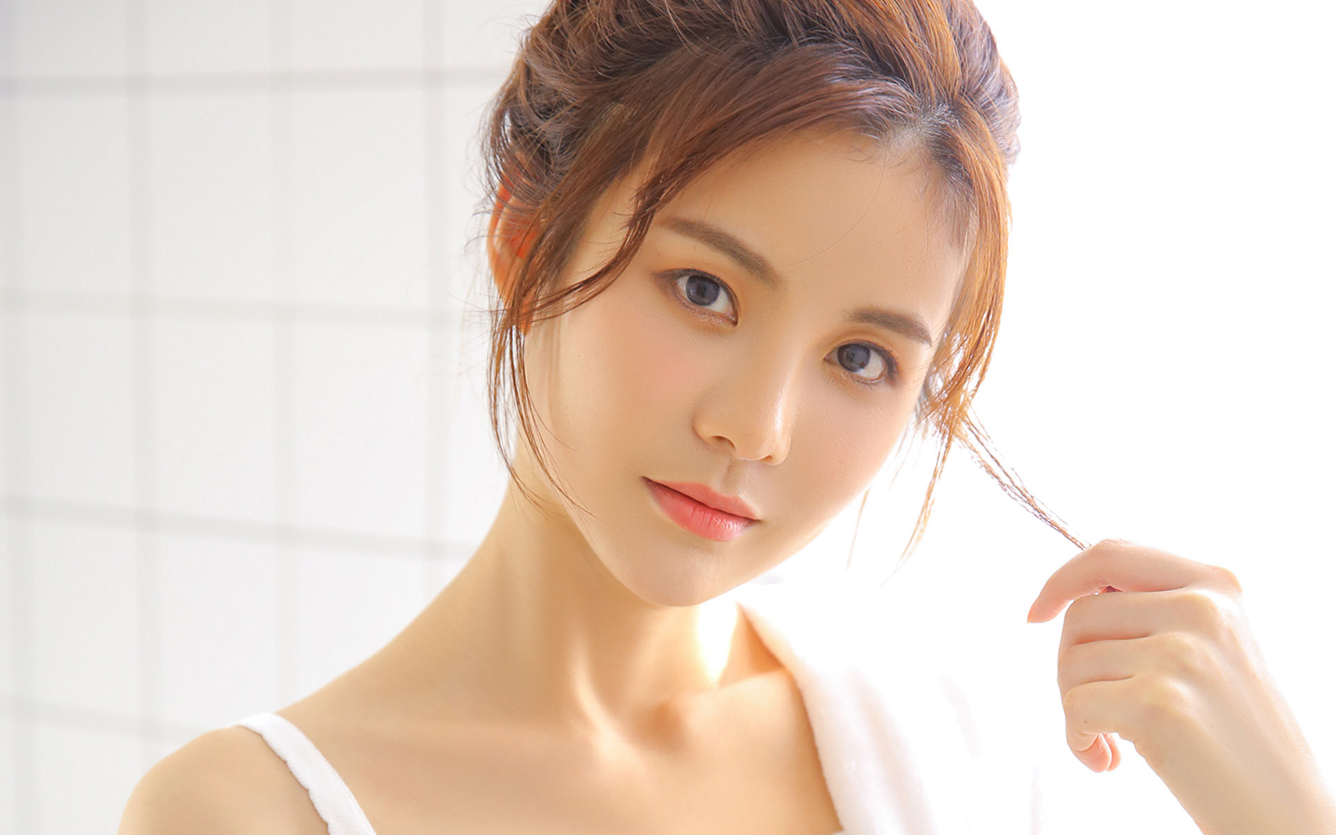 清纯  吊带美女 性感