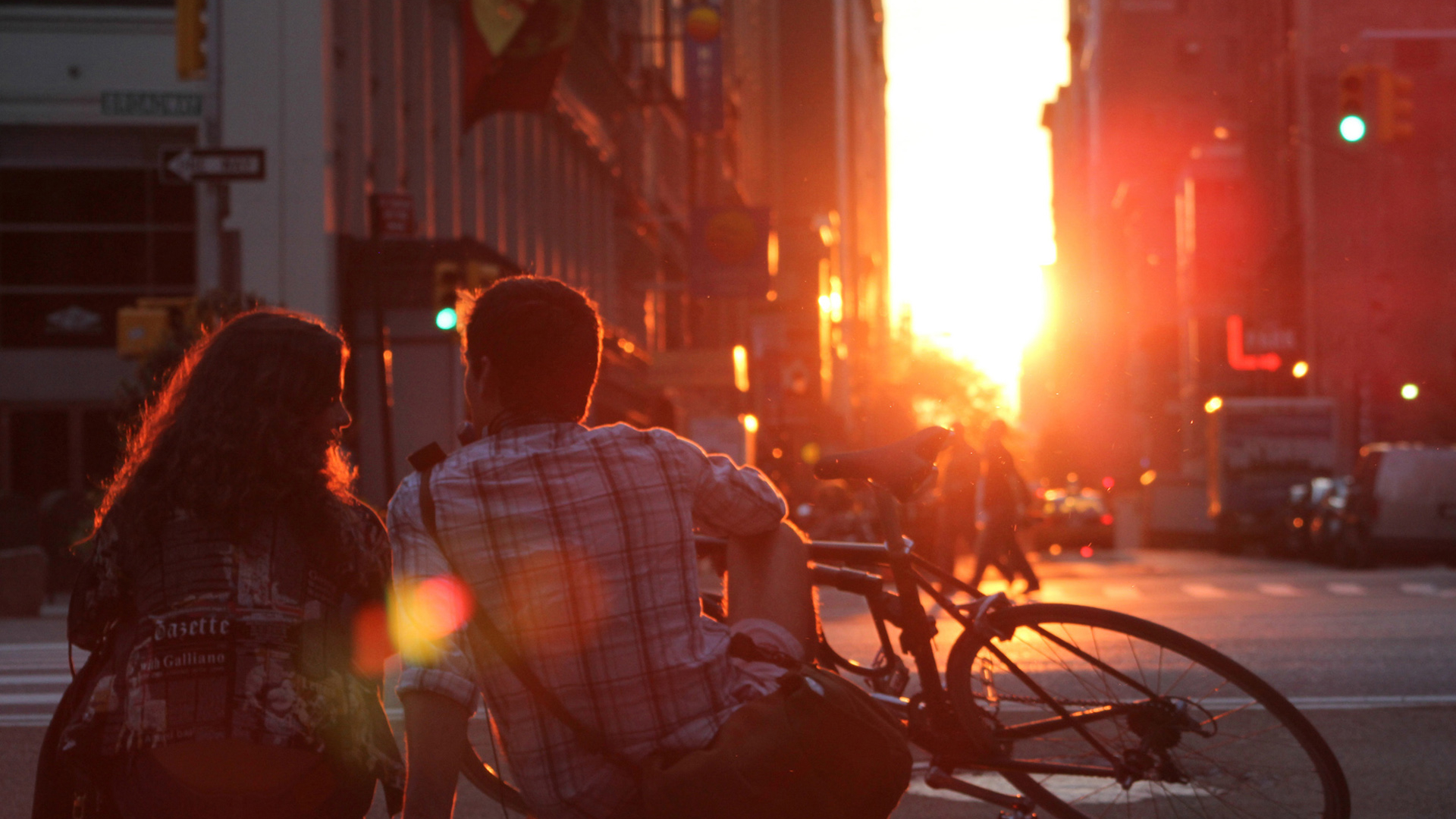 唯美温馨 情侣 黄昏