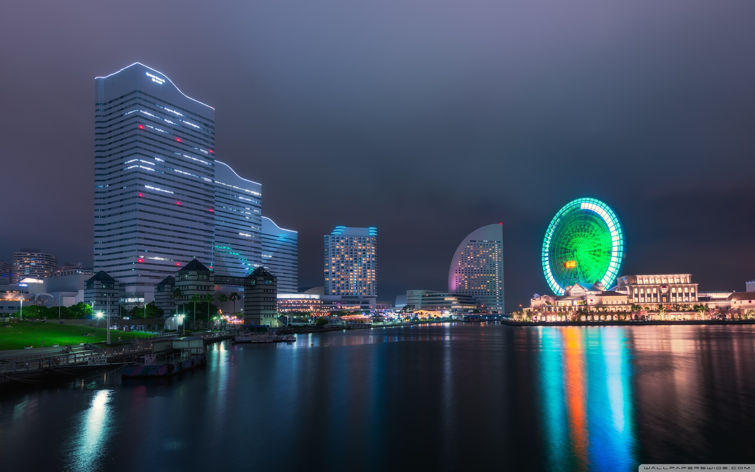 风景  城市夜色  美丽壮观    宽屏