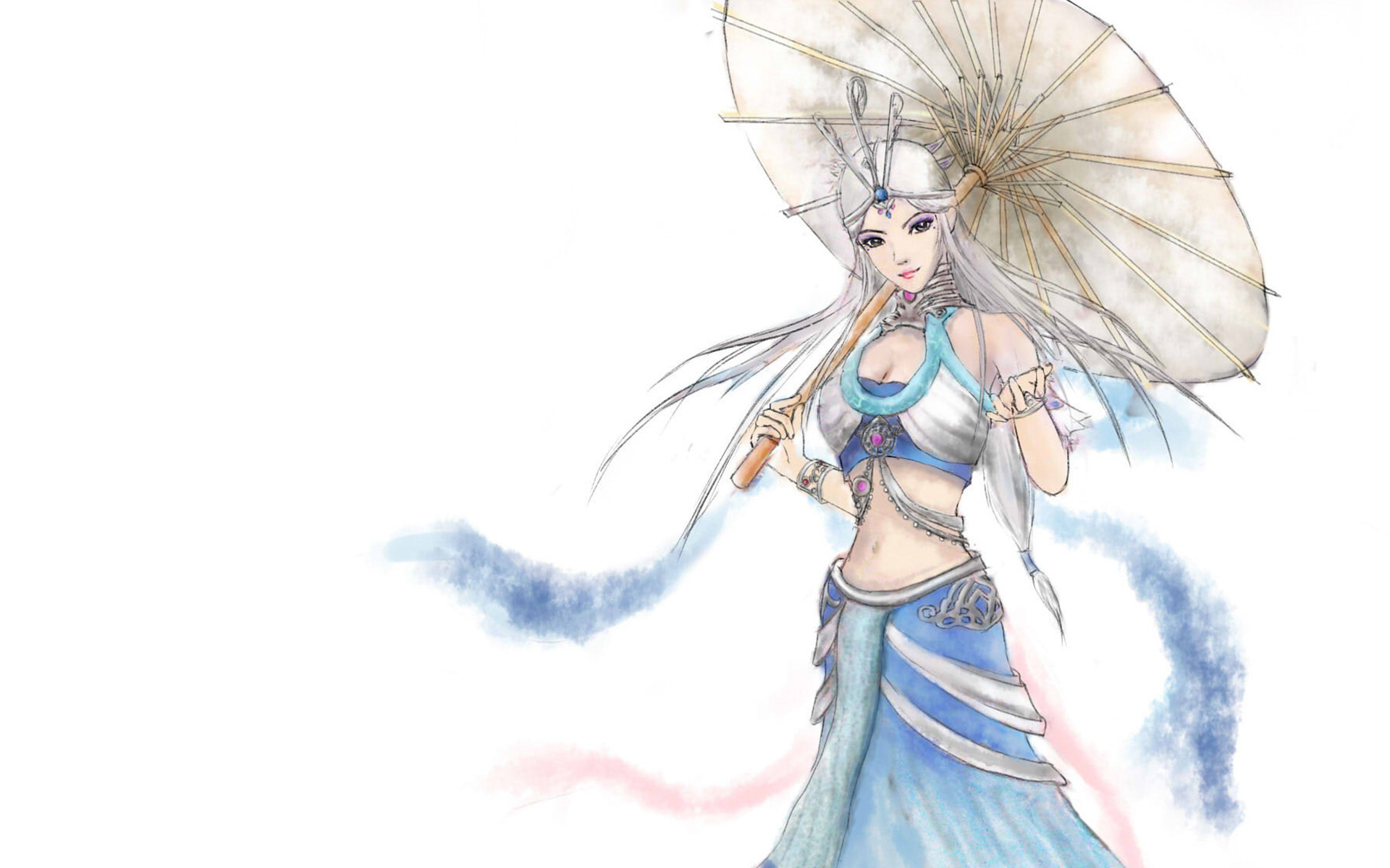 秦时明月 奇幻 水墨风 雪女 雪姬 墨家 动漫