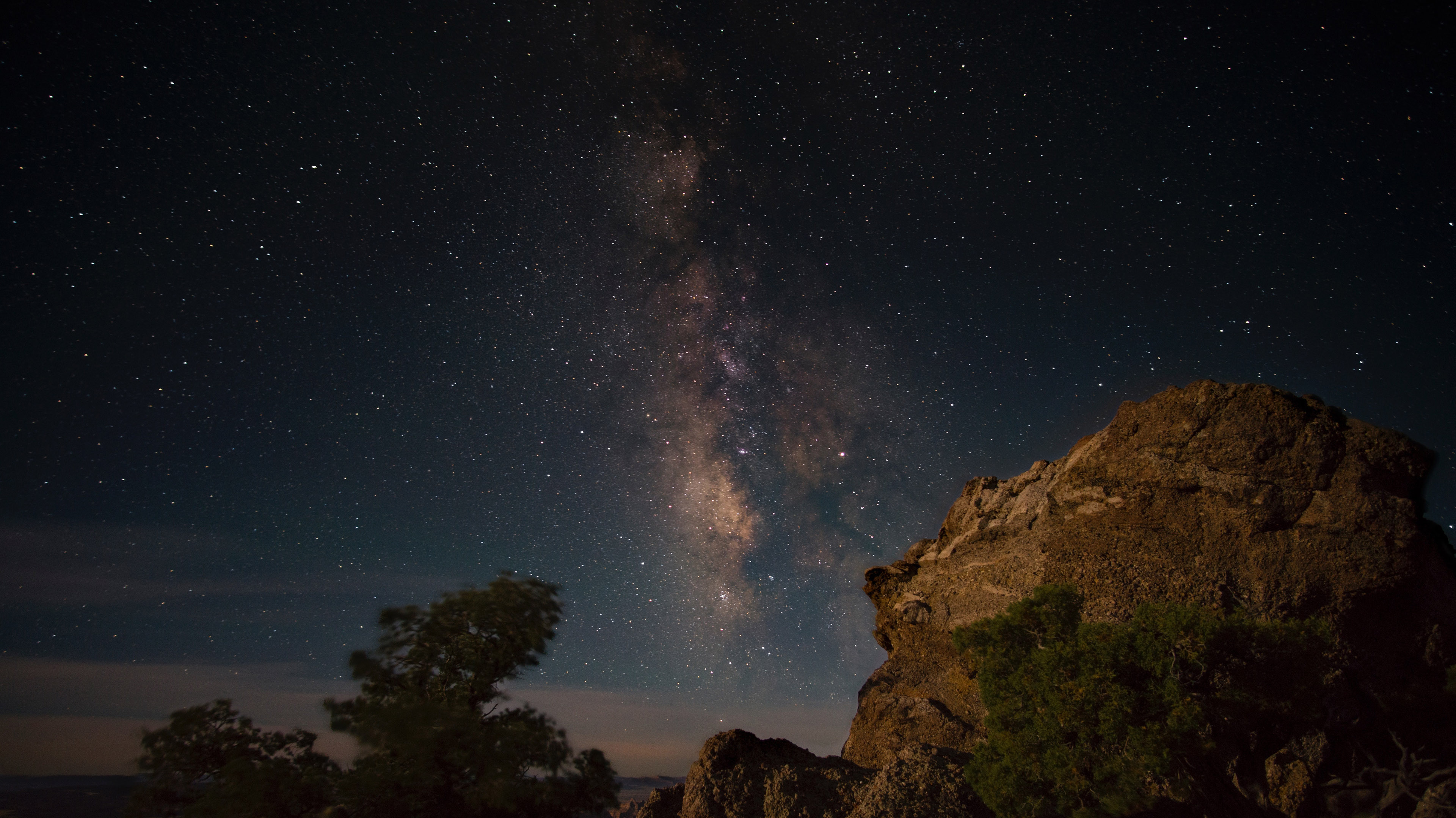 风景 夜空 星空 银河