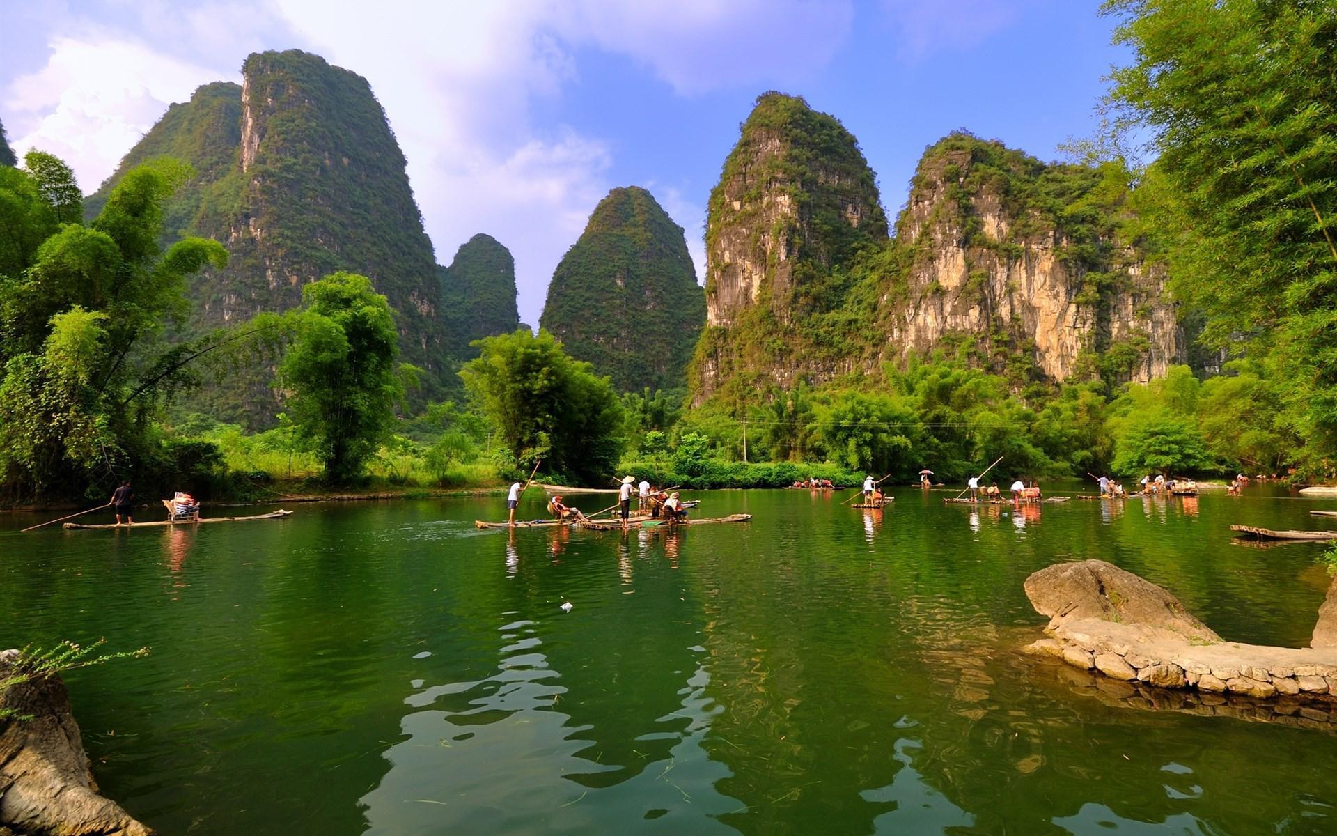 风景 桂林 桂林阳朔 山清水秀 宽屏