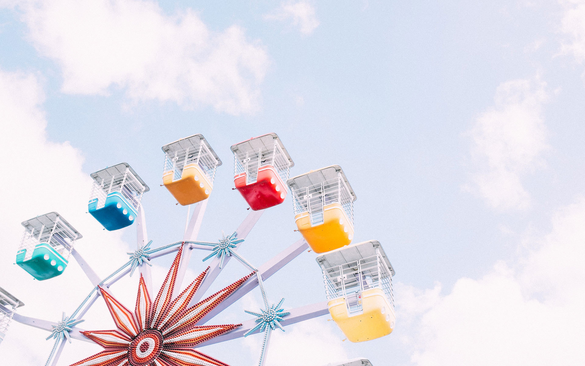 静物写真 摩天轮 蓝天白云