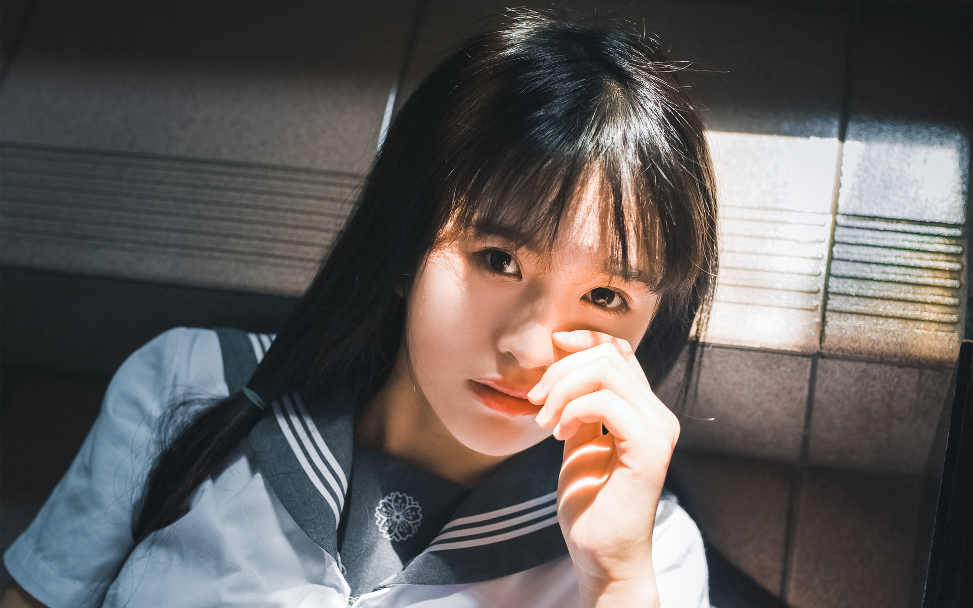 清纯 文艺 校服