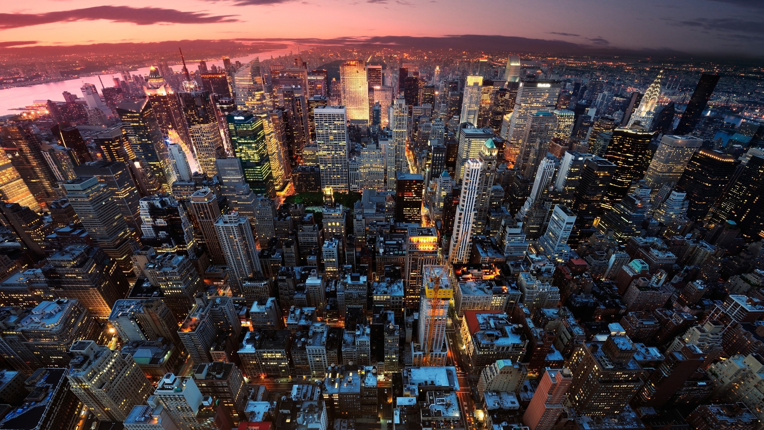 风景 城市夜景 建筑 航拍