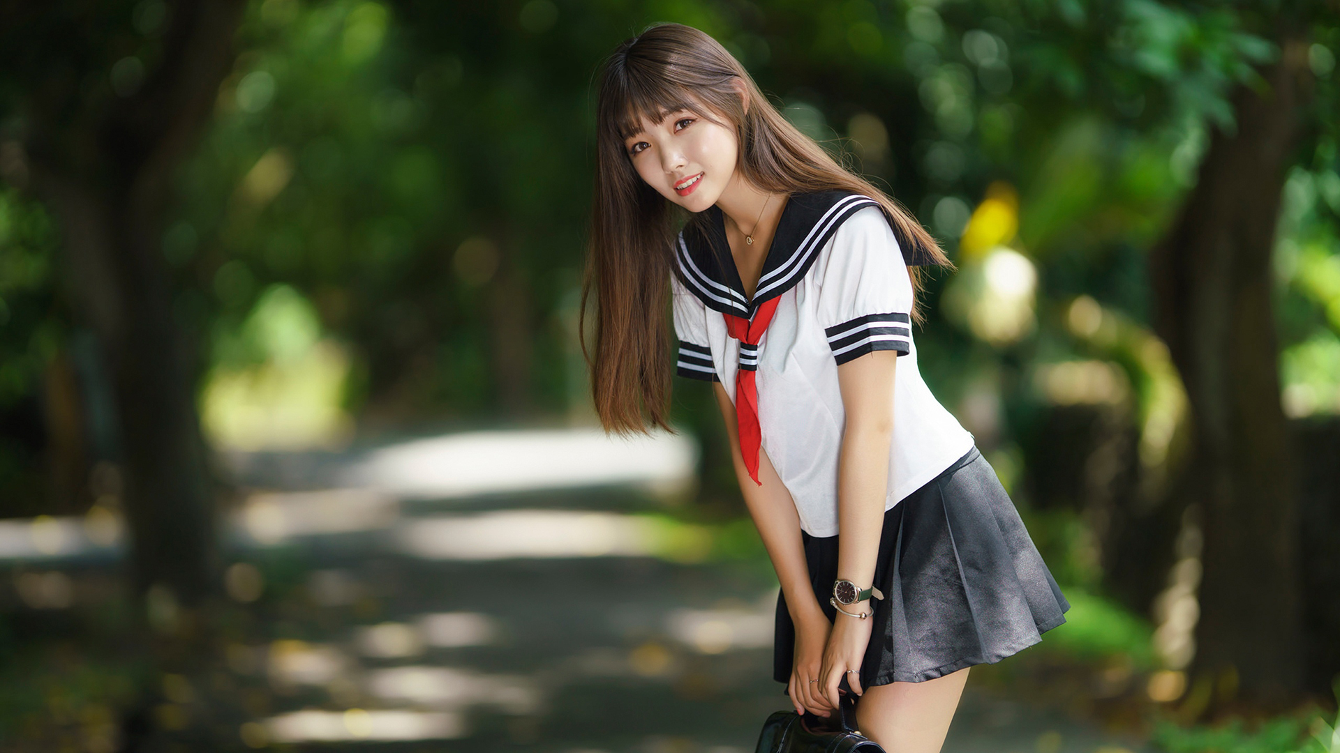 美女模特 清纯 校园