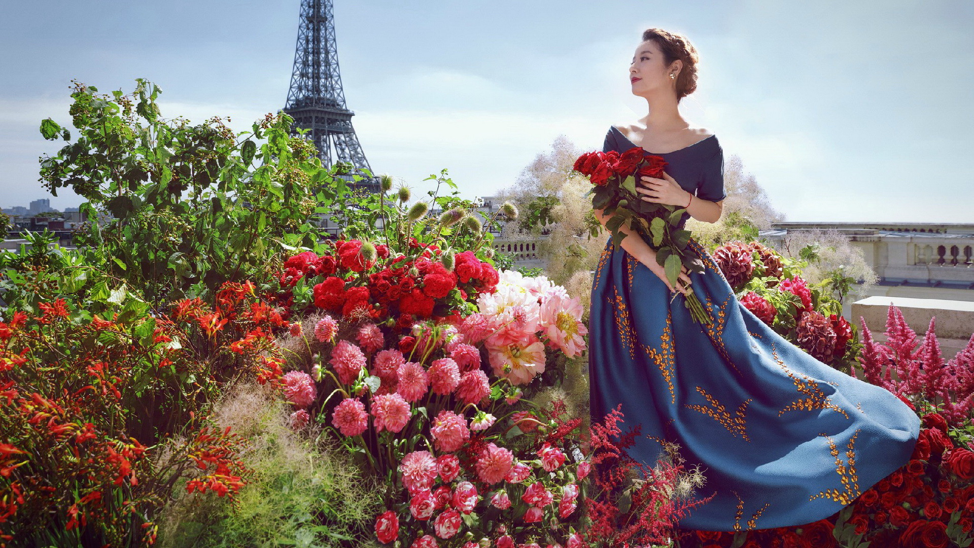 林心如 花团锦簇 幸福