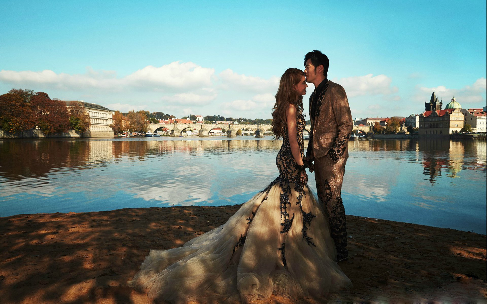 周杰伦 昆凌 婚纱照 明星